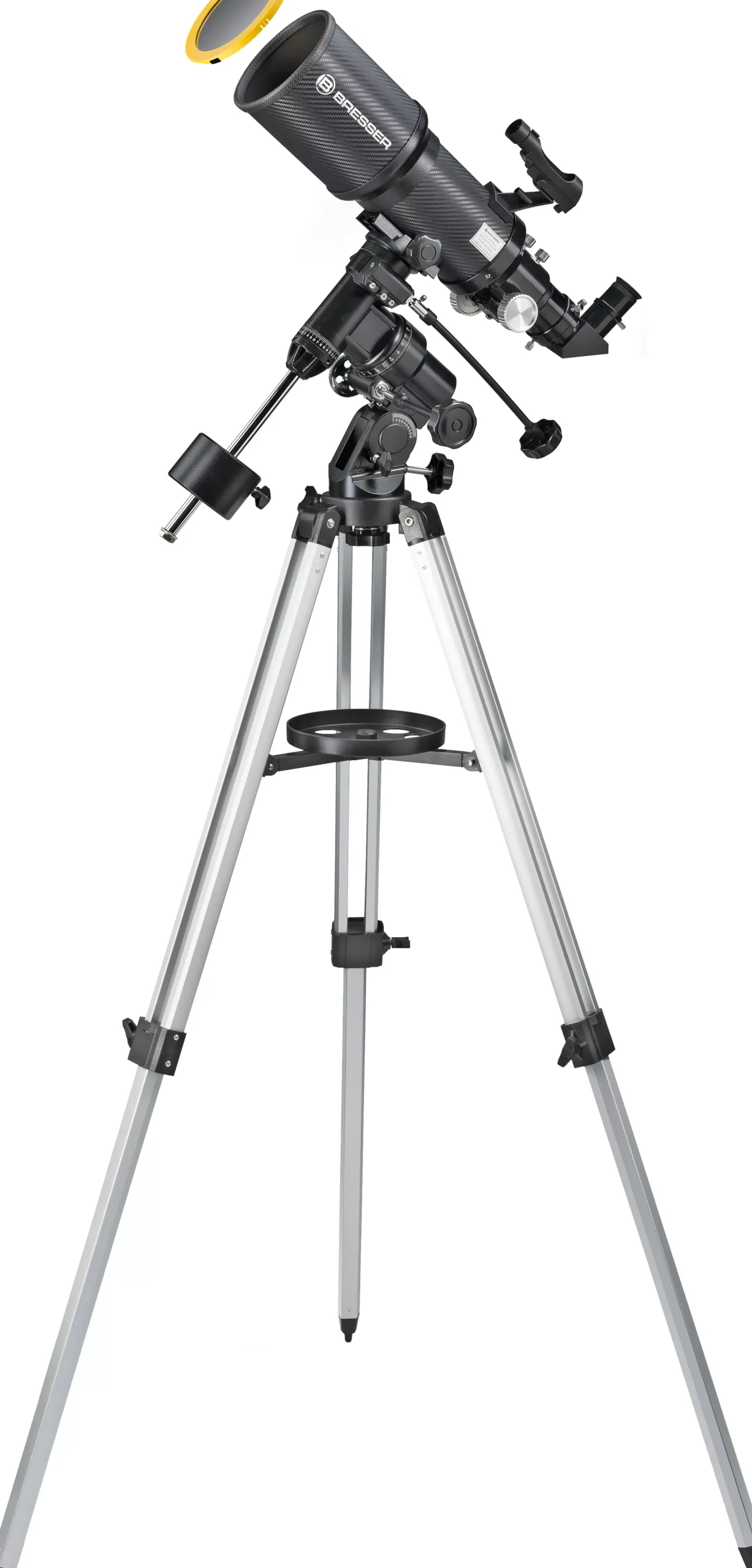 Bresser Teleskope Für Astrofotografie|Teleskope Mit Sonnenfilter>Polaris-I 102/460 EQ3 Linsenteleskop mit Smartphone-Adapter & Sonnenfilter