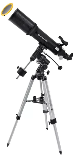 Bresser Teleskope Mit Sonnenfilter|Teleskope Für Deep-Sky>Polaris-II 102/600 EQ3 Linsenteleskop mit Smartphone-Adapter & Sonnenfilter