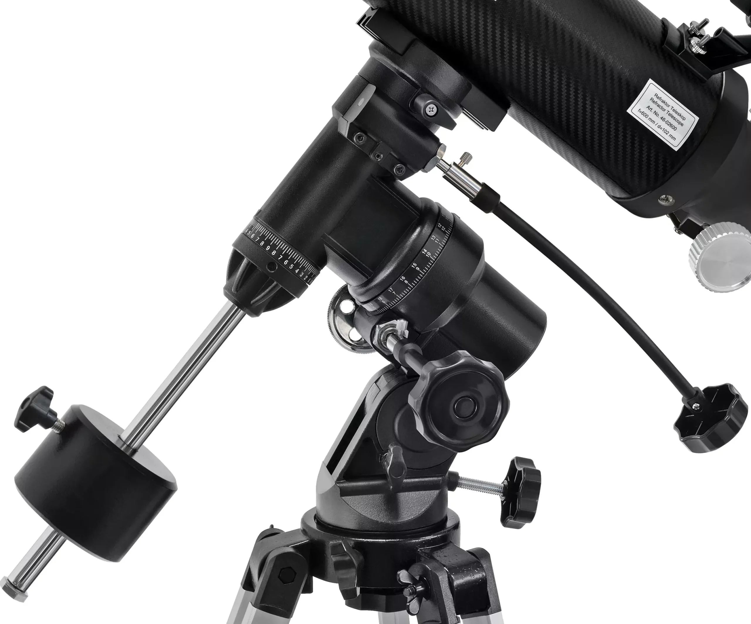 Bresser Teleskope Mit Sonnenfilter|Teleskope Für Deep-Sky>Polaris-II 102/600 EQ3 Linsenteleskop mit Smartphone-Adapter & Sonnenfilter