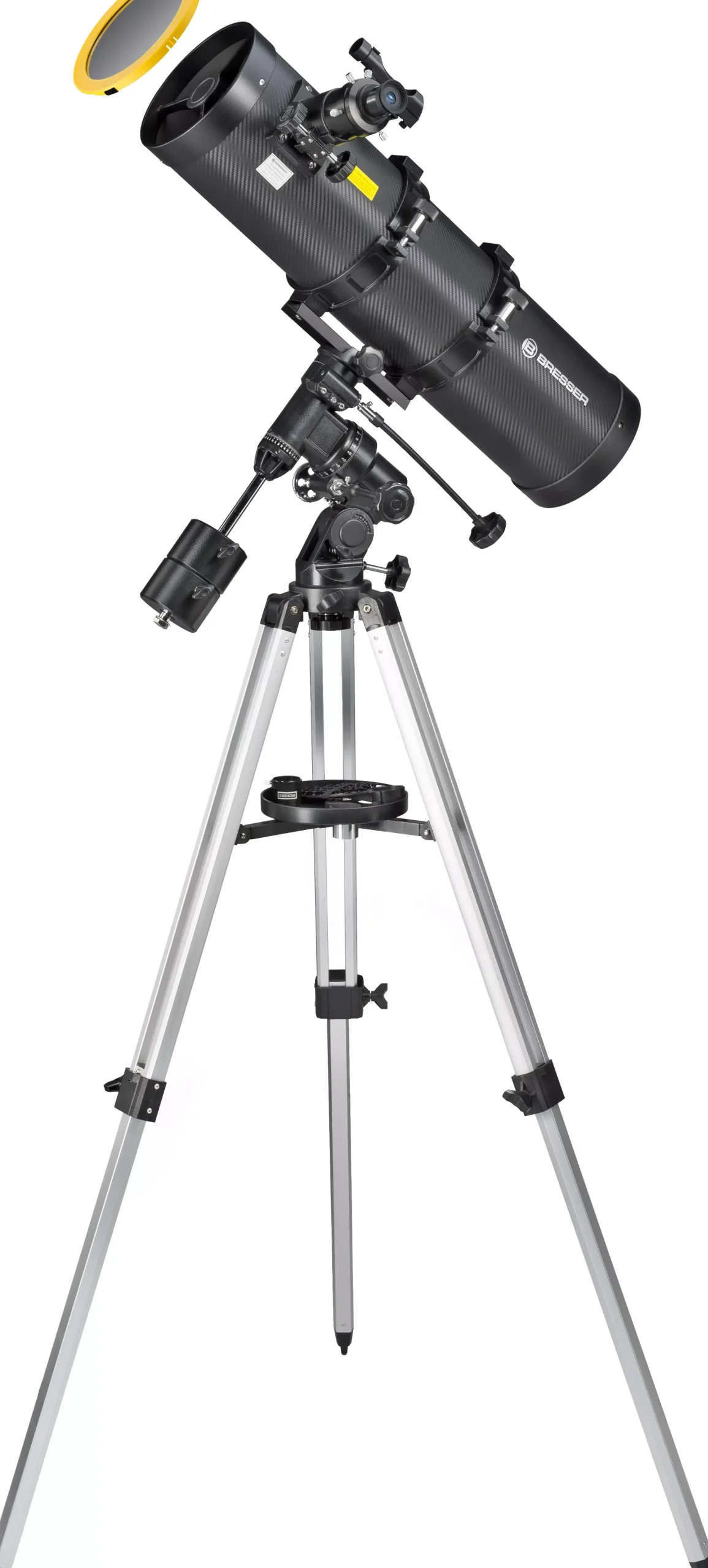 Bresser Teleskope Für Astrofotografie|Teleskope Mit Sonnenfilter>Pollux-I 150/750 EQ3 Spiegelteleskop mit Smartphone-Adapter & Sonnenfilter
