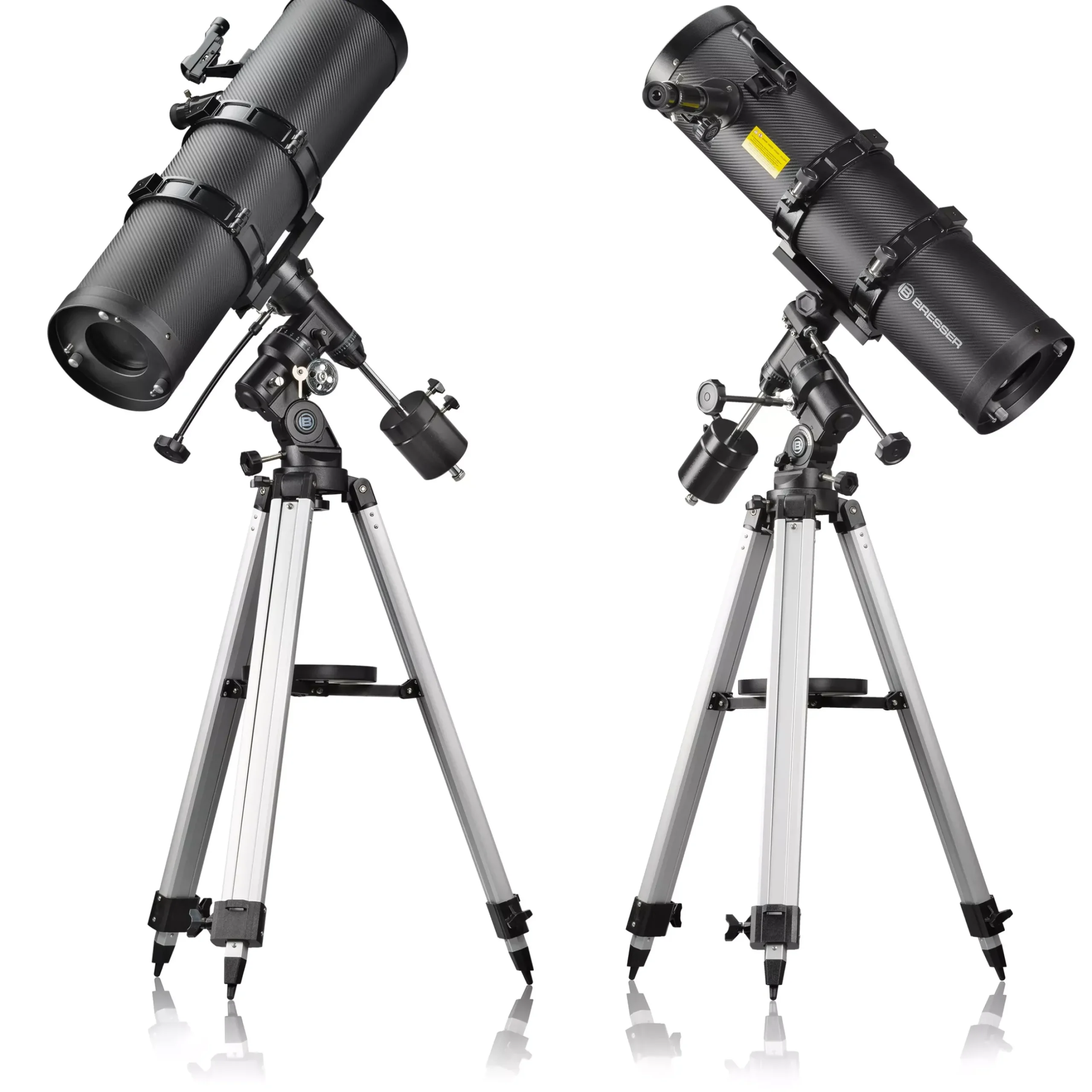 Bresser Teleskope Mit Sonnenfilter|Teleskope Für Deep-Sky>Pollux-II 150/1400 EQ3 Spiegelteleskop mit Smartphone-Adapter & Sonnenfilter