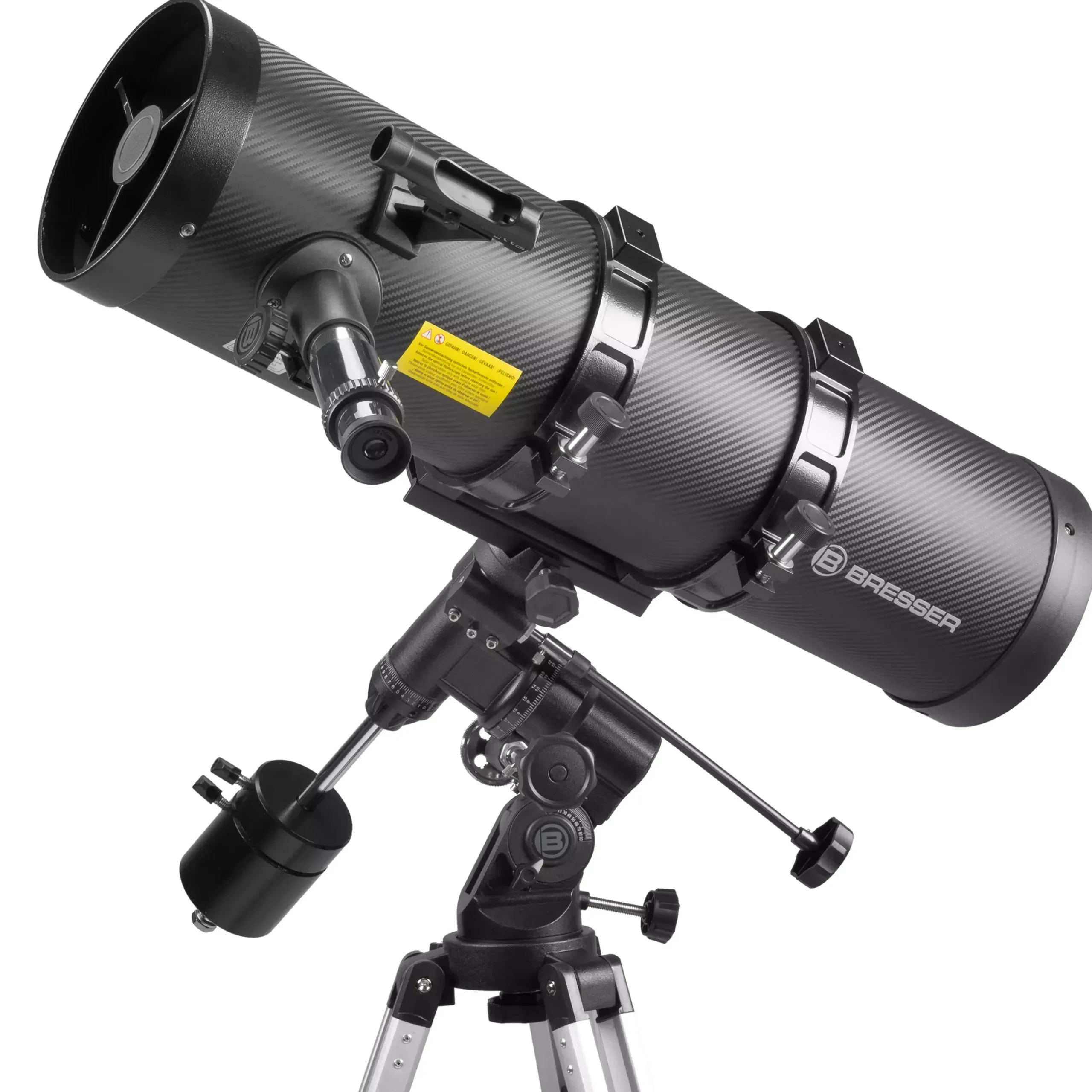 Bresser Teleskope Mit Sonnenfilter|Teleskope Für Deep-Sky>Pollux-II 150/1400 EQ3 Spiegelteleskop mit Smartphone-Adapter & Sonnenfilter