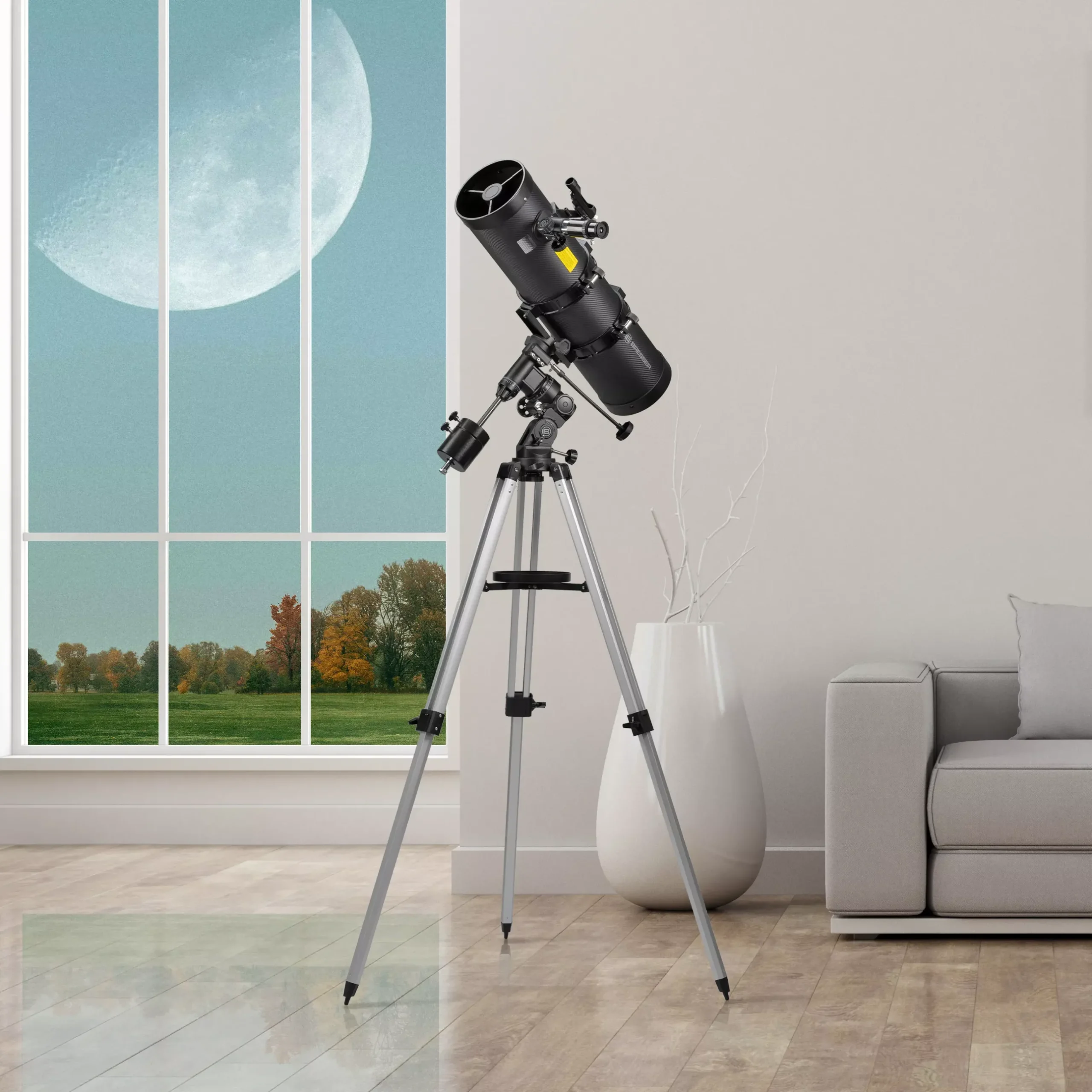 Bresser Teleskope Mit Sonnenfilter|Teleskope Für Deep-Sky>Pollux-II 150/1400 EQ3 Spiegelteleskop mit Smartphone-Adapter & Sonnenfilter
