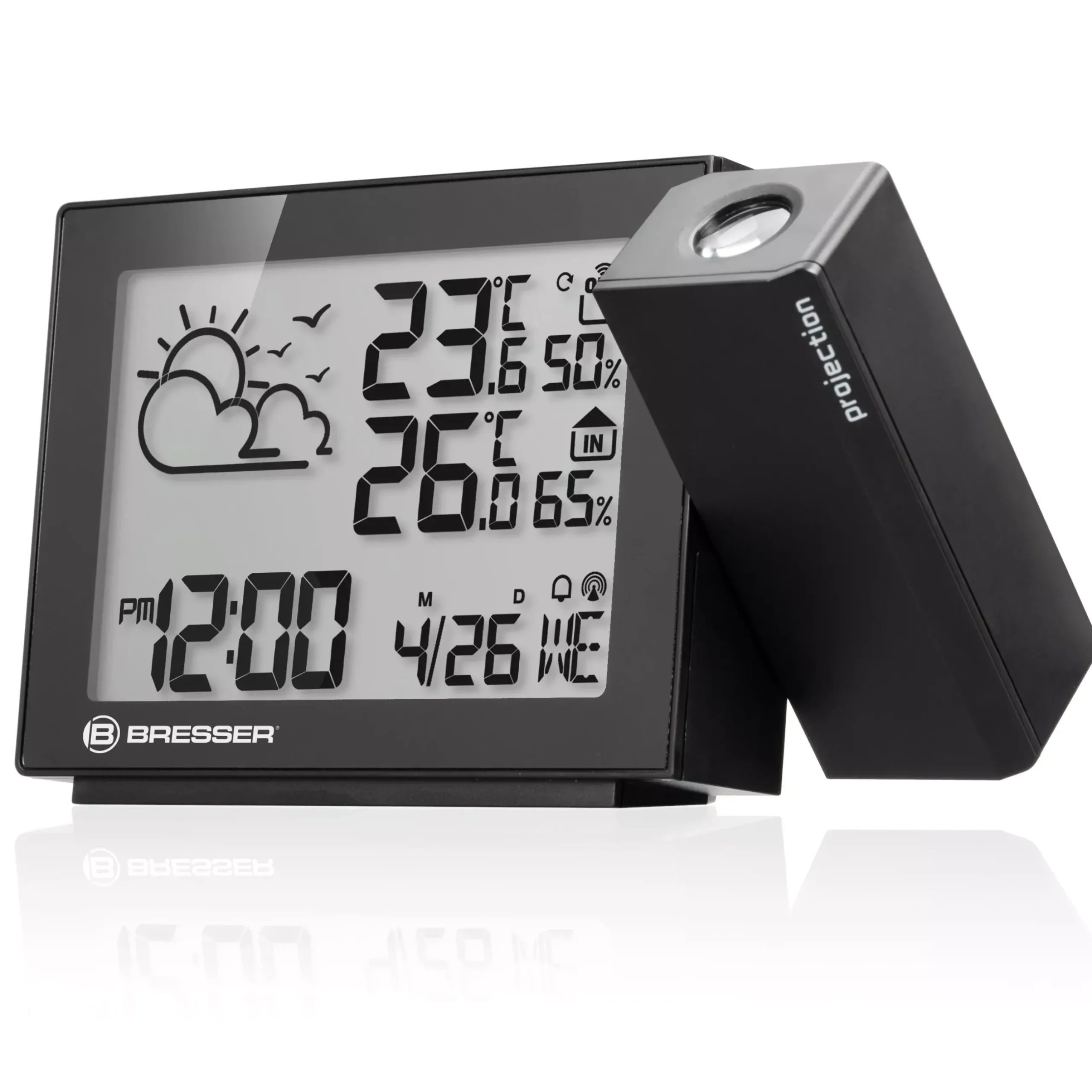 Bresser Wetterstationen Mit Thermo-/Hygro-Außensensor>Projektions-Funkwetterstation MeteoTemp P