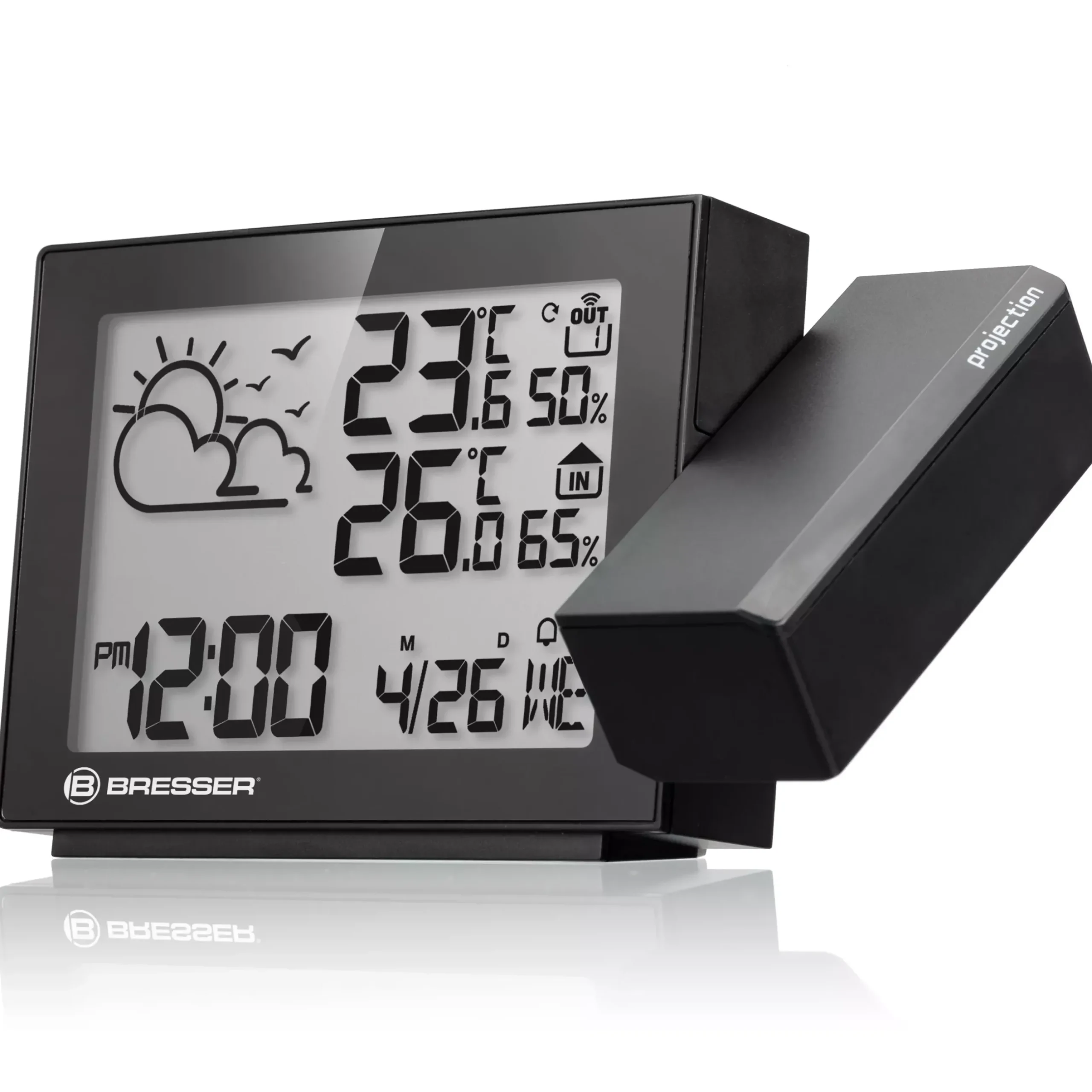 Bresser Wetterstationen Mit Thermo-/Hygro-Außensensor>Projektions-Funkwetterstation MeteoTemp P