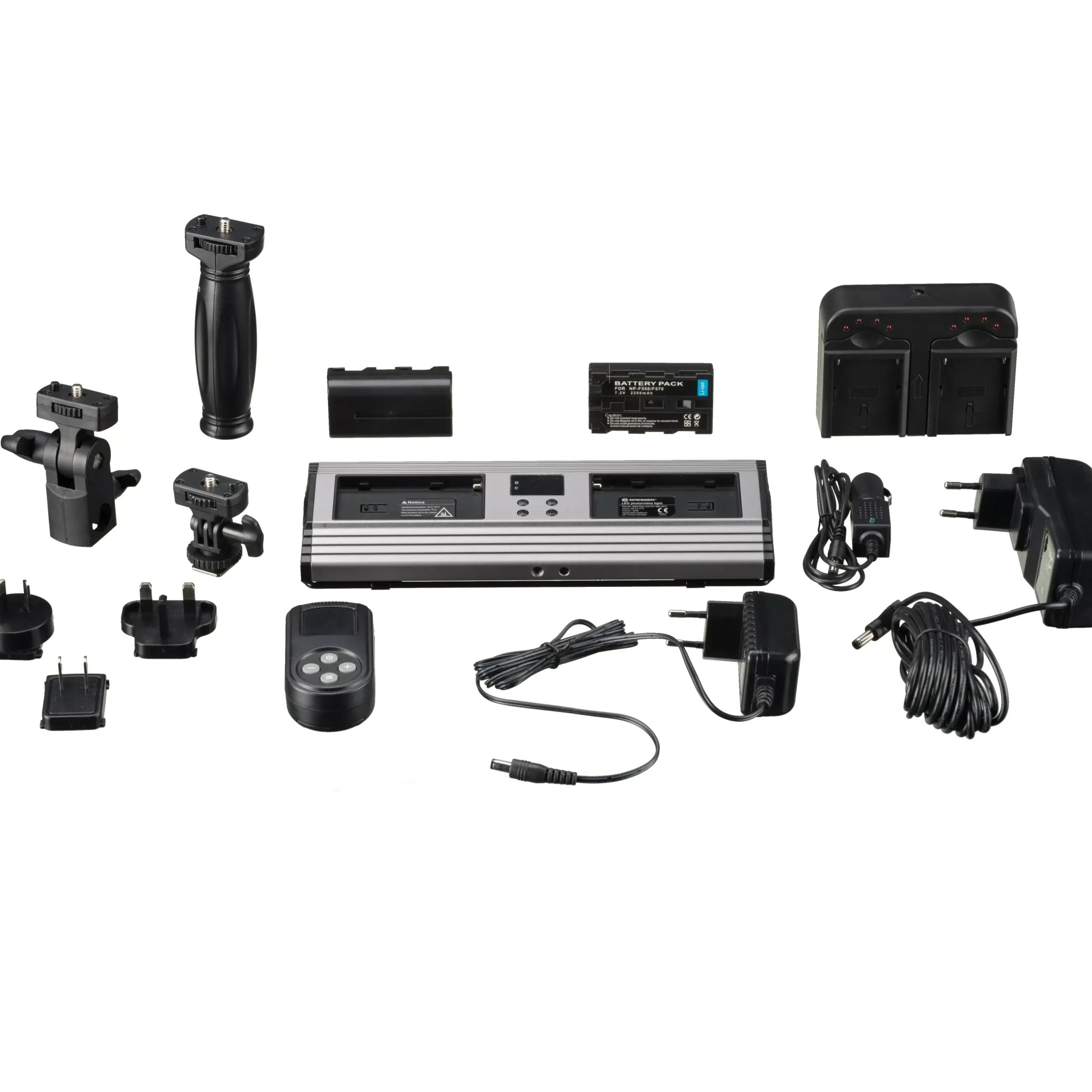 Bresser Lichtstäbe Und Mini-Leds|Led Flächenleuchten>PT 30B-II LED Bi-Color Videoleuchten-Set mit Lichtklappen, Akkus, Netzteil, Fernbedienung und Tasche