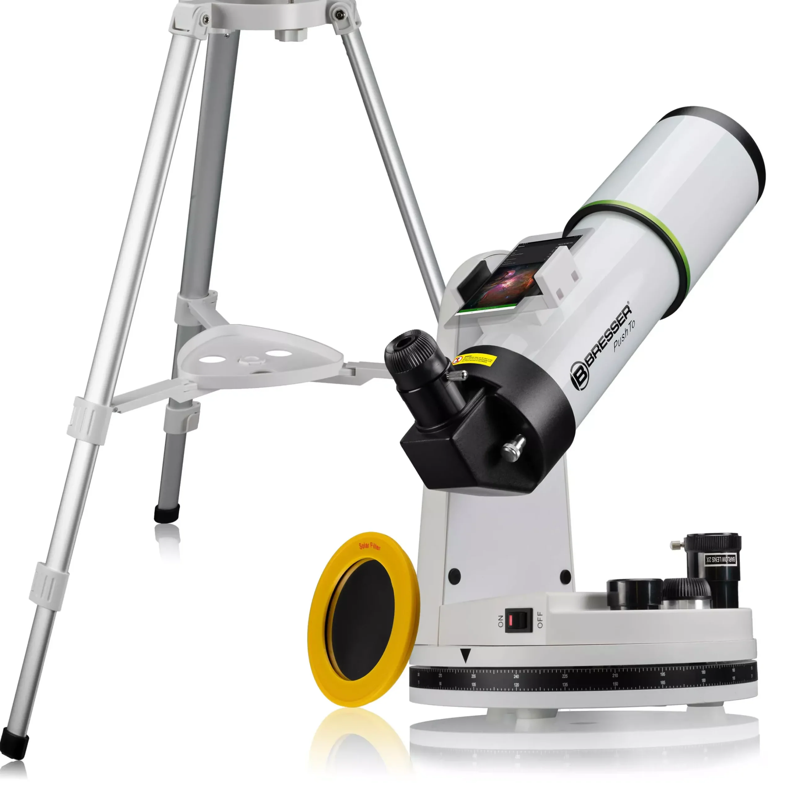 Bresser Teleskope Mit Sonnenfilter|Teleskope Für Deep-Sky>PushTo AR-80/400 Smart-Teleskop mit Stativ