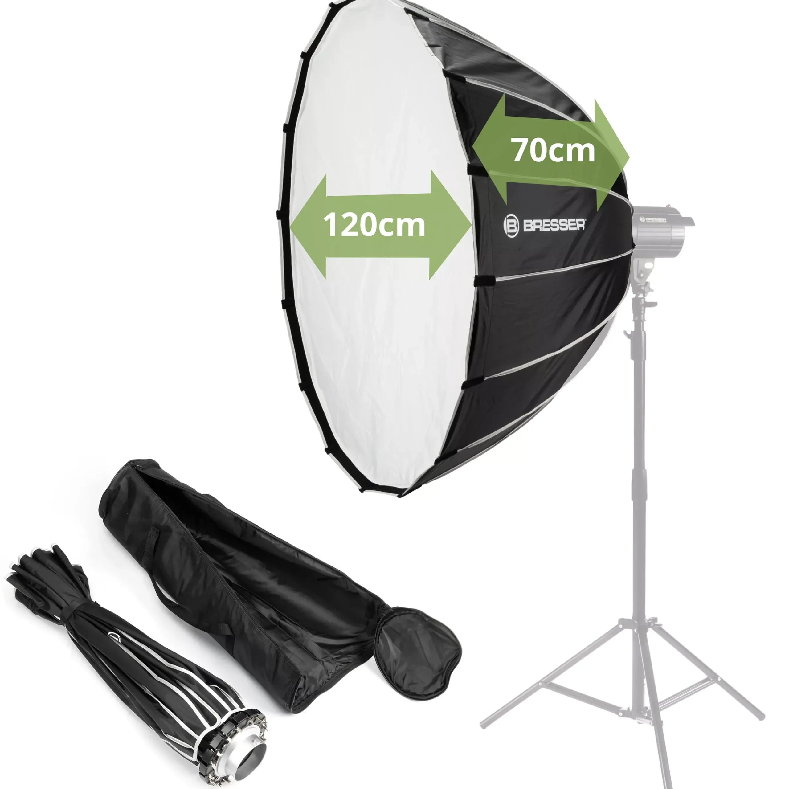 Bresser Softboxen>Quick Parabolic Deep Octa 120cm