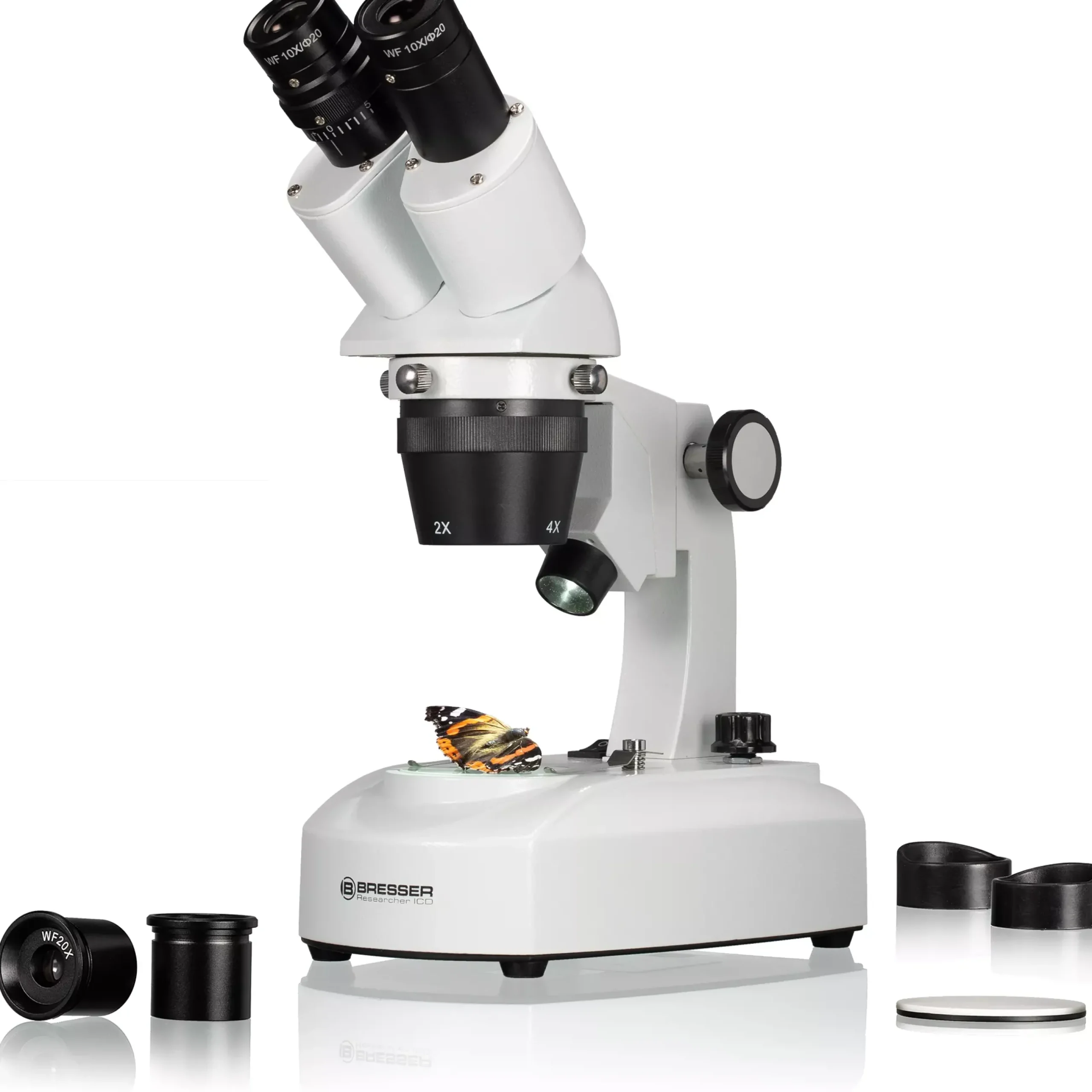 Bresser Durchlichtmikroskope|Auflichtmikroskope>Researcher ICD LED 20x-80x Stereomikroskop