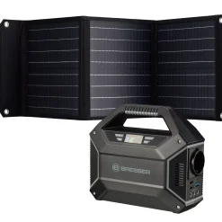 Bresser Mobile Stromversorgung|Stromversorgung>Set Mobile Power-Station 100 W + Solar-Panel 40 W