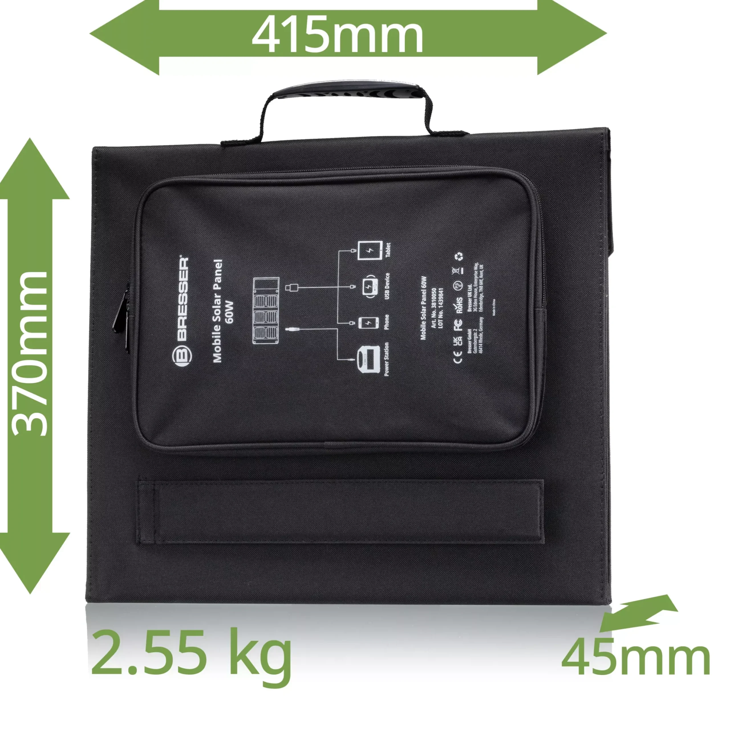 Bresser Mobile Stromversorgung|Stromversorgung>Set Mobile Power-Station 100 W + Solar-Panel 40 W