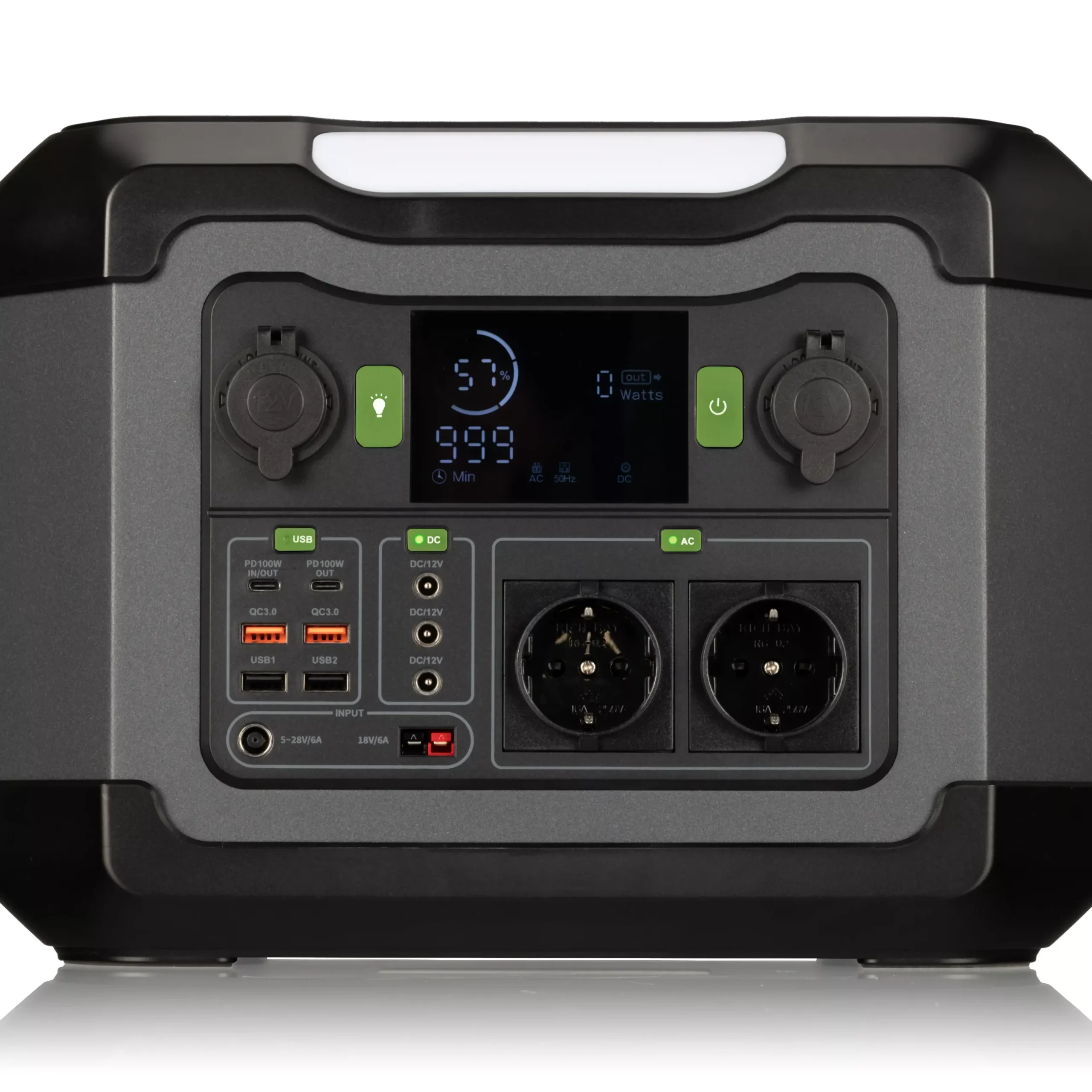 Bresser Mobile Stromversorgung|Stromversorgung>Set Mobile Power-Station 1.200 W + Solar-Ladegerät 120 W