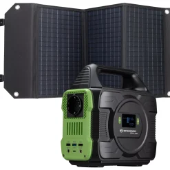 Bresser Mobile Stromversorgung|Stromversorgung>Set Mobile Power-Station 300 W + Solar-Ladegerät 60 W