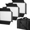 Bresser Tageslichtsets|Led Flächenleuchten>SH-1200 LED Flächenleuchten 3er Set