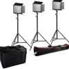 Bresser Led Flächenleuchten>SH-1200 LED Set (3x LED und 3x Stativ)
