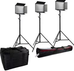 Bresser Led Flächenleuchten>SH-1200 LED Set (3x LED und 3x Stativ)