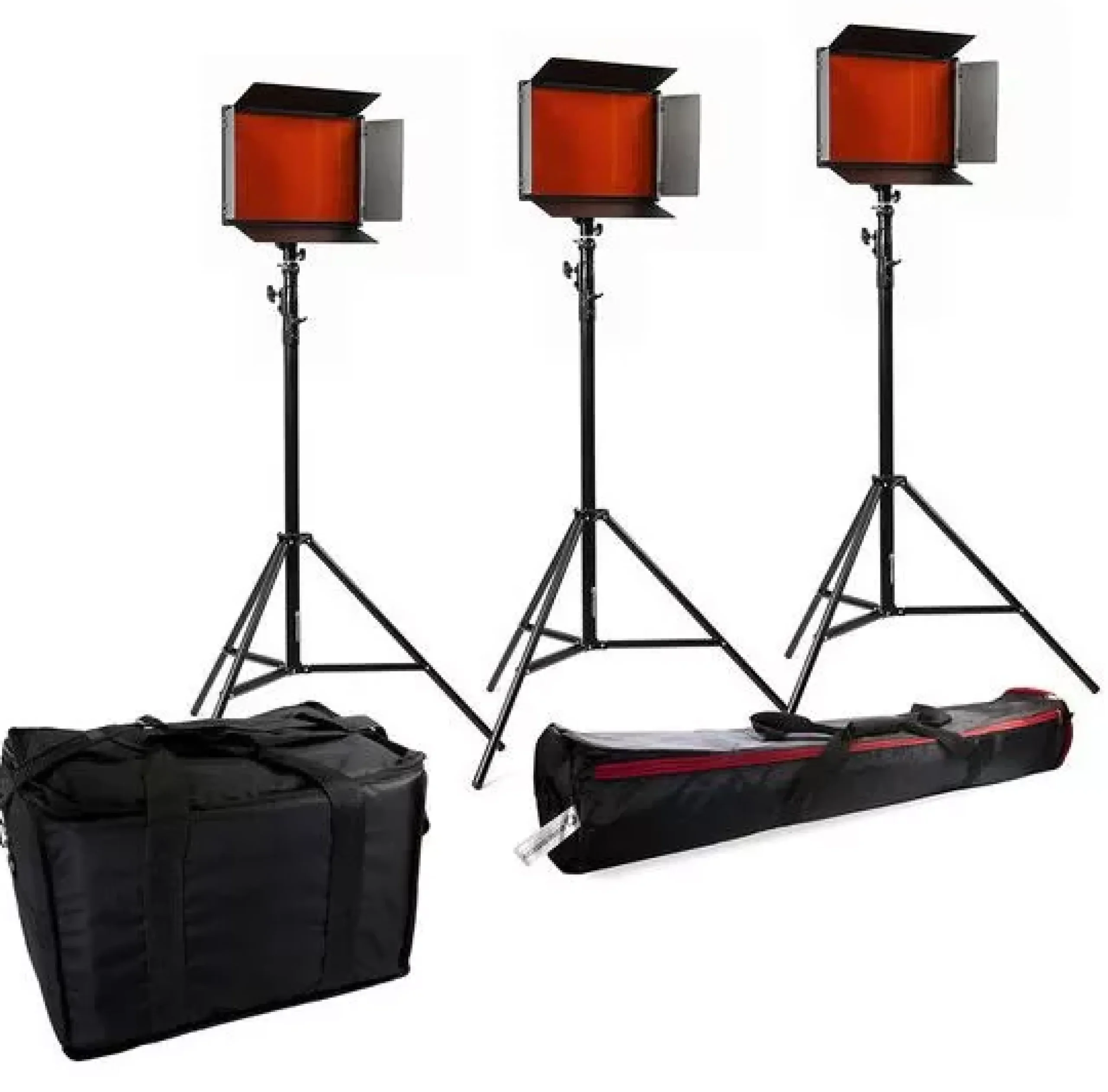 Bresser Led Flächenleuchten>SH-1200 LED Set (3x LED und 3x Stativ)