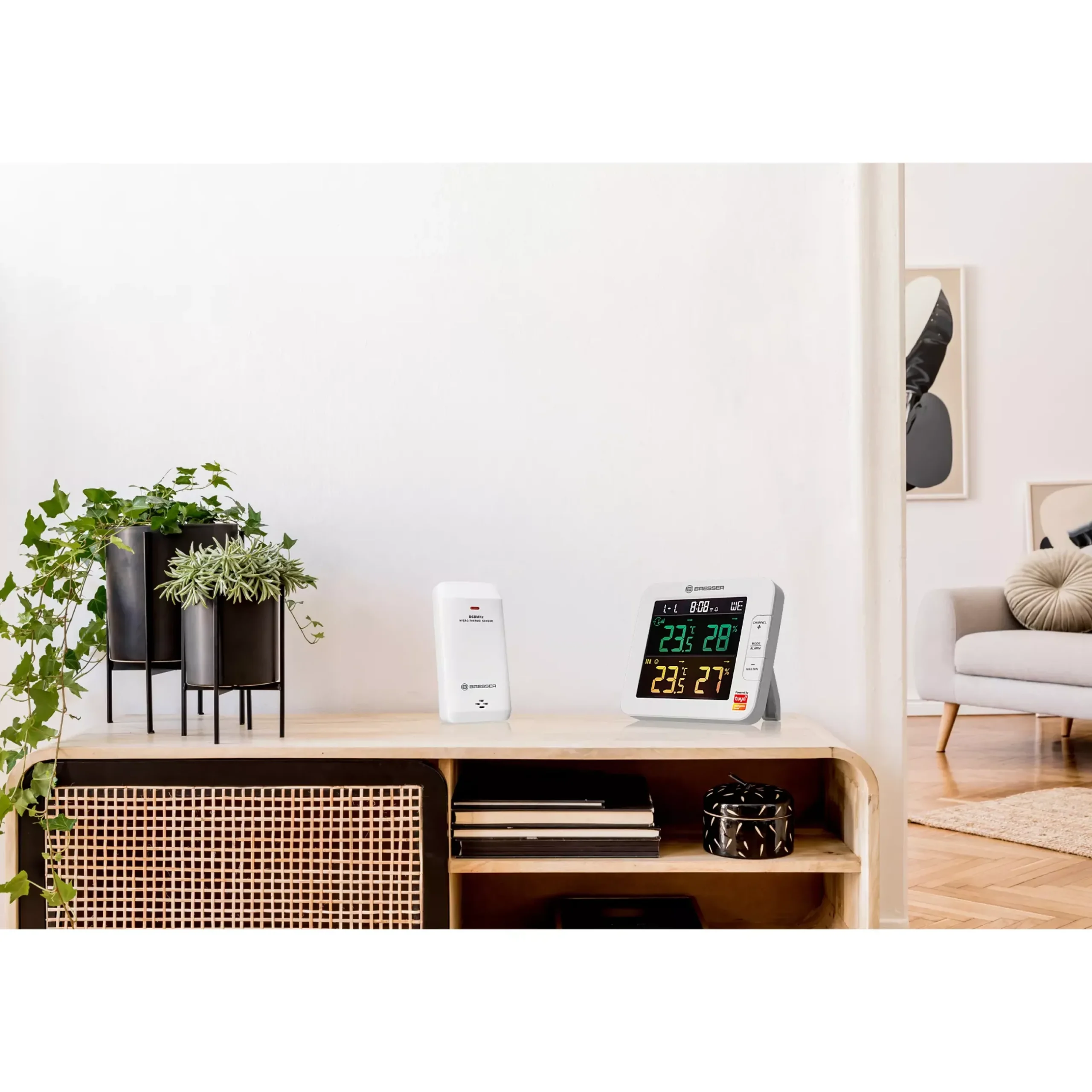 Bresser Smart Home Wetterstationen|Wetterstationen Mit Thermo-/Hygro-Außensensor>Smart Home 7-Kanal Tuya Thermo-Hygrometer