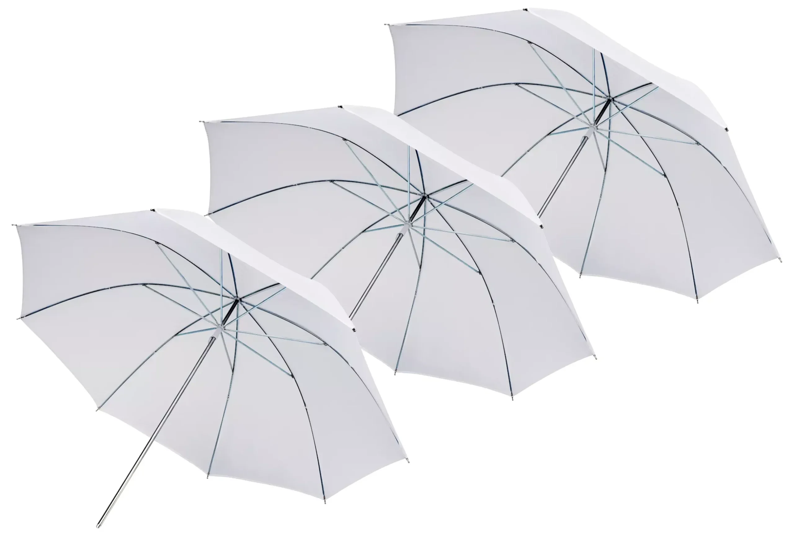 Bresser Schirme>SM-02 Durchlichtschirm weiß 84 cm - 3er Set