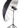 Bresser Schirme>SM-09 Jumbo Reflexschirm silber/schwarz 180 cm