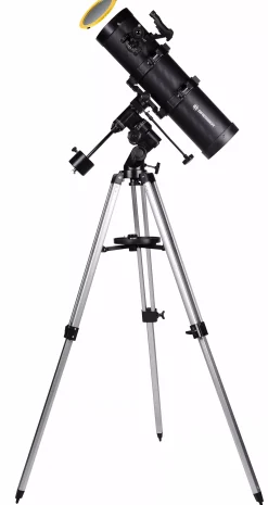 Bresser Teleskope Mit Sonnenfilter|Teleskope Für Planeten>Spica-I 130/650 EQ3 Spiegelteleskop mit Smartphone-Adapter & Sonnenfilter