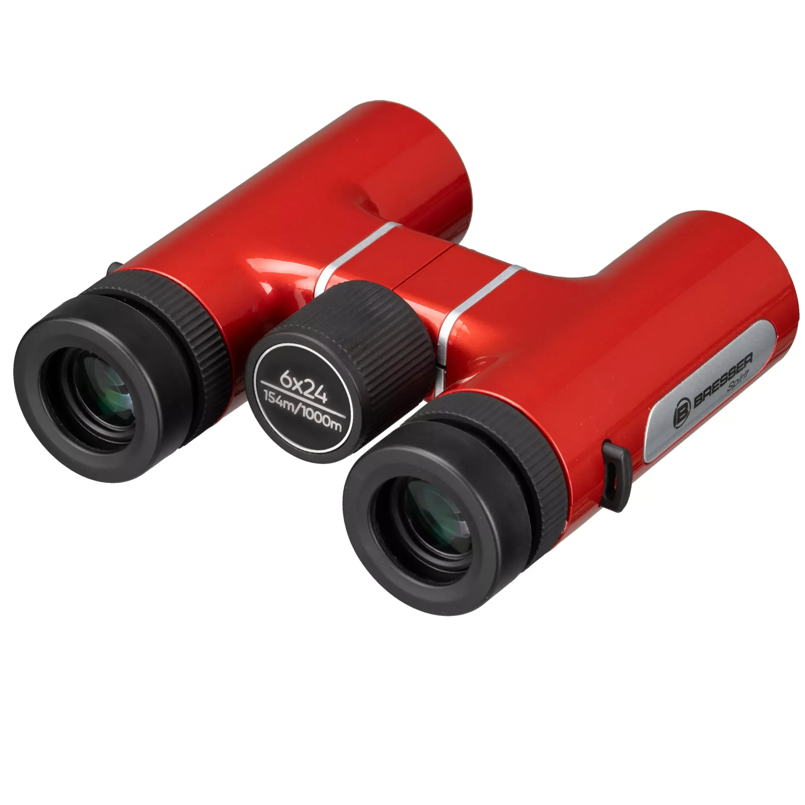 Bresser Taschenfernglas/ Kompaktfernglas|Fernglas Zur Vogelbeobachtung>Spirit Kompakt-Fernglas 6x24 rot