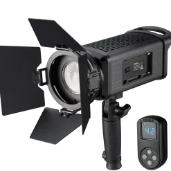 Bresser Led Studiolampen>SP-60 LED Fresnel Studiolampe 60W mit Fernbedienung