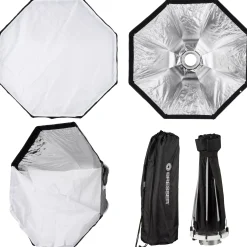 Bresser Softboxen>Super Quick Release Schnellspann-Octabox/Softbox 65cm für Kamerablitze