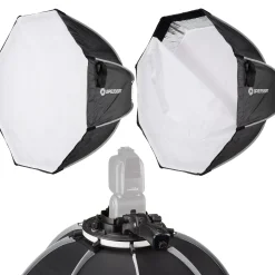 Bresser Softboxen>Super Quick Schnellspann-Octabox/Softbox 90cm für Kamerablitze