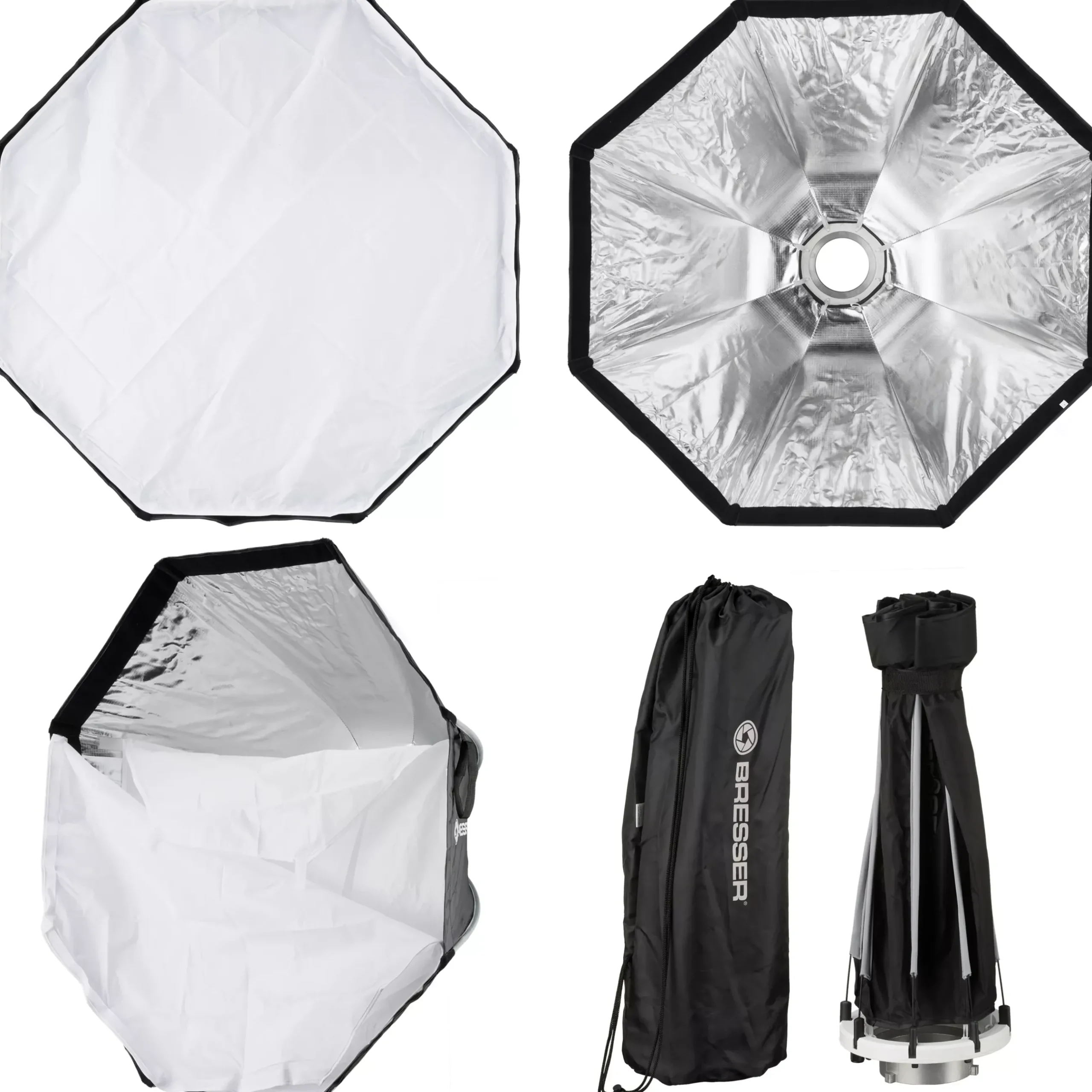Bresser Softboxen>Super Quick Schnellspann-Octabox/Softbox 65cm mit Bowens-Anschluss