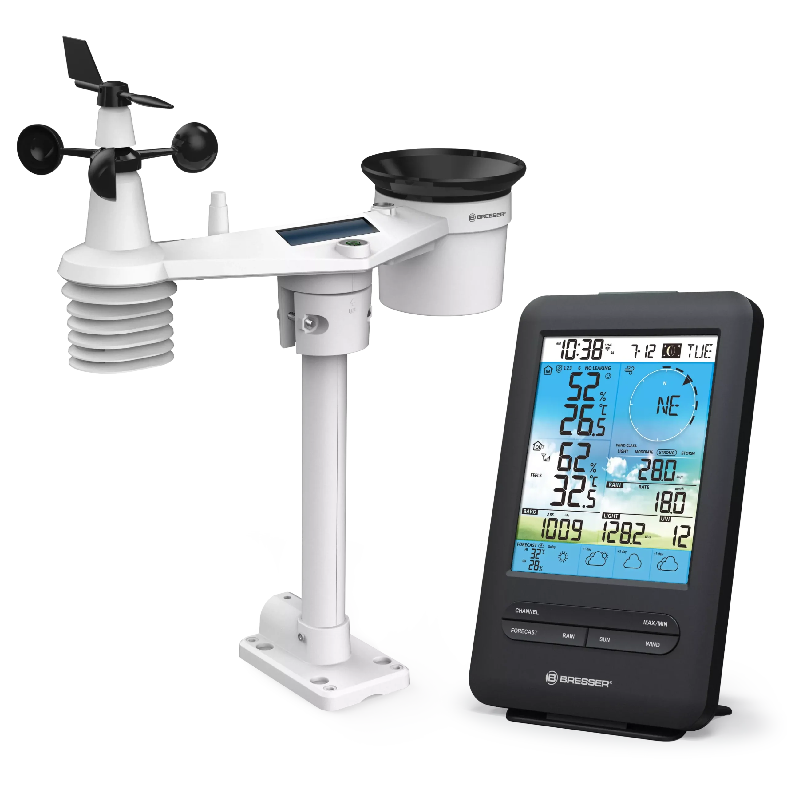 Bresser Wetterstationen Mit 7-In-1-Außensensor>4-Tage 4CAST WLAN-Wetterstation mit 7-in-1-Außensensor