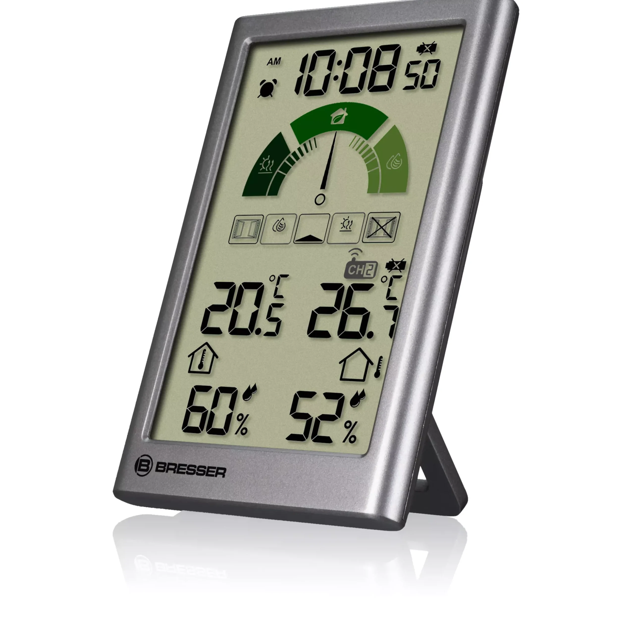 Bresser Wetterstationen Mit Thermo-/Hygro-Außensensor|Raumklimamessgeräte>Thermo-Hygrometer mit Lüftungsempfehlung VentAir V