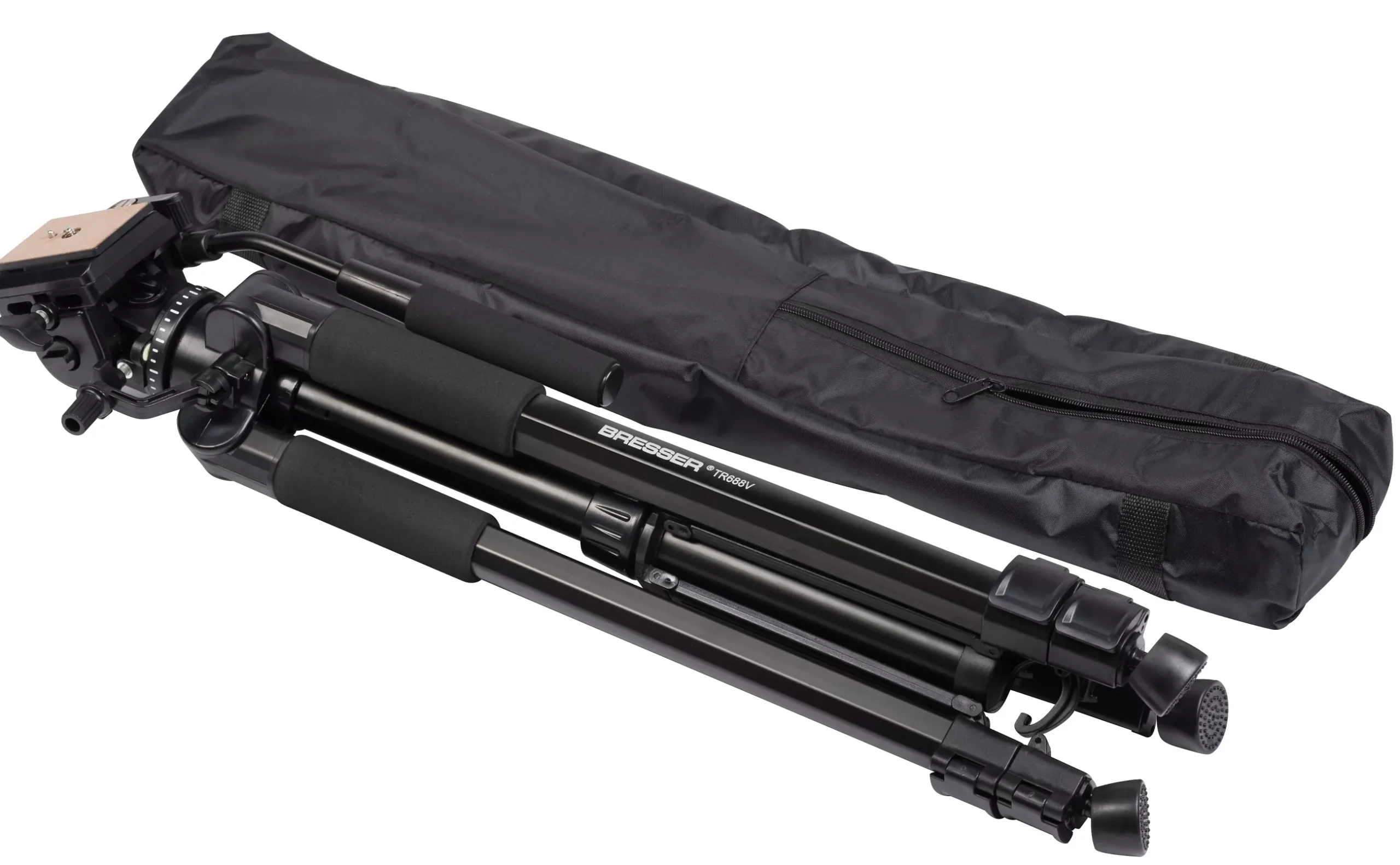 Bresser Kamerastative|Spektivzubehör>TR-688V Videostativ mit 2-Wege-Neiger - 170cm hoch