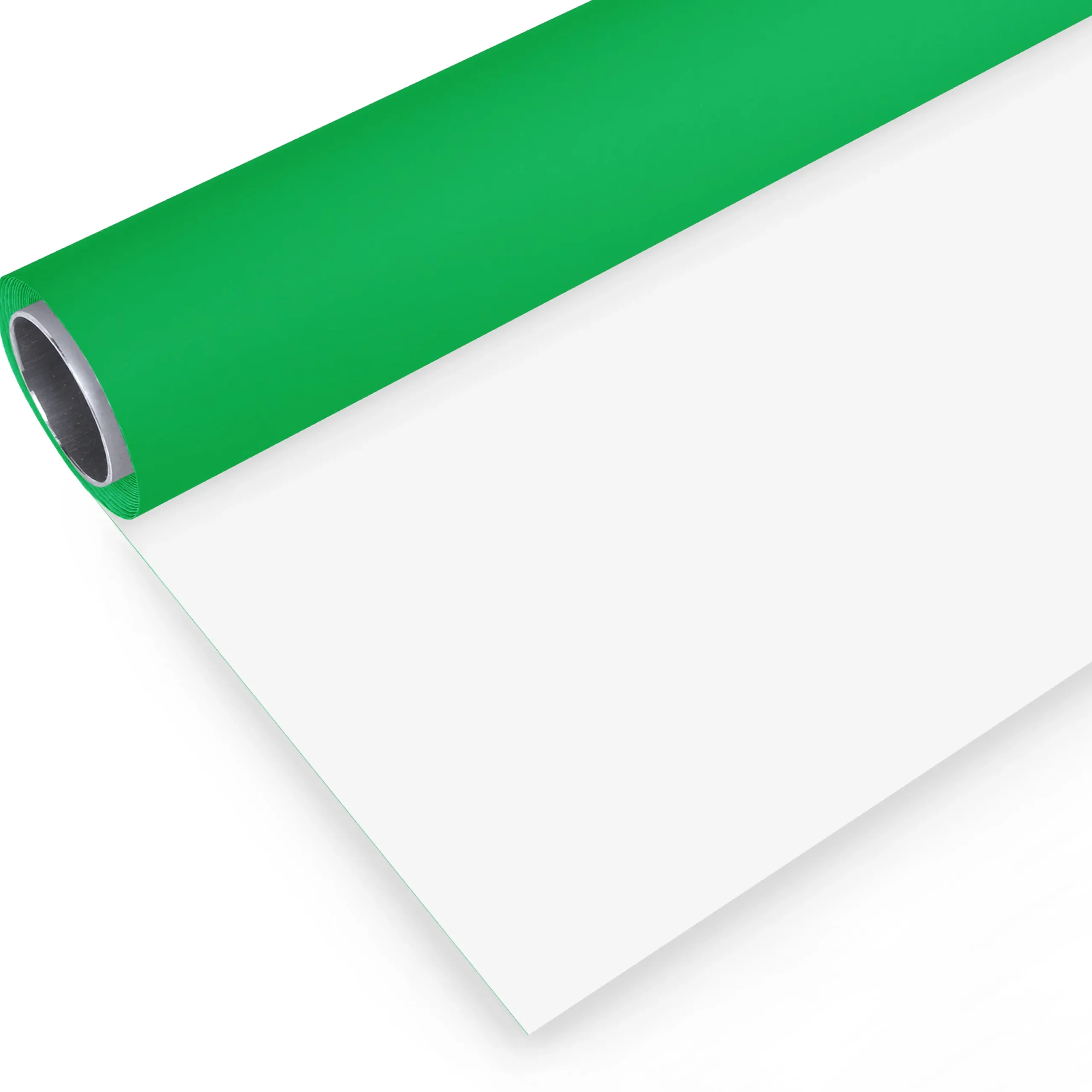 Bresser Vinylhintergründe|Greenscreenhintergünde>Vinyl Hintergrundrolle 2,72 x 6m Greenscreen /Weiß