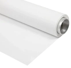 Bresser Vinylhintergründe>Vinyl Hintergrundrolle 1,35 x 6m Weiß