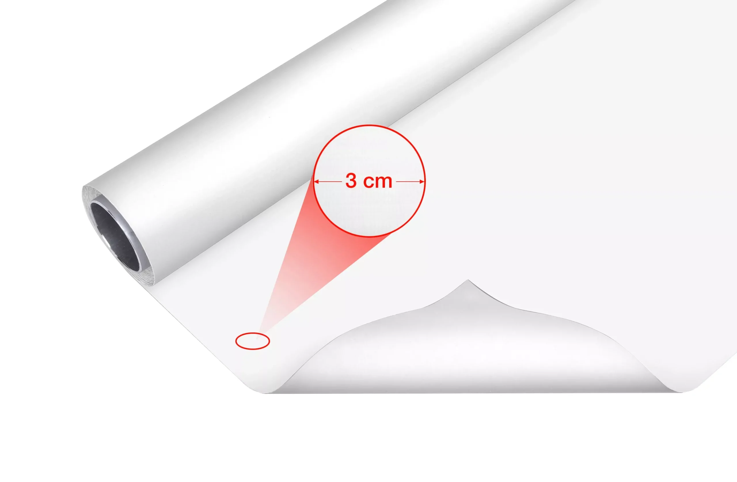 Bresser Vinylhintergründe>Vinyl Hintergrundrolle 2,00 x 6m weiß