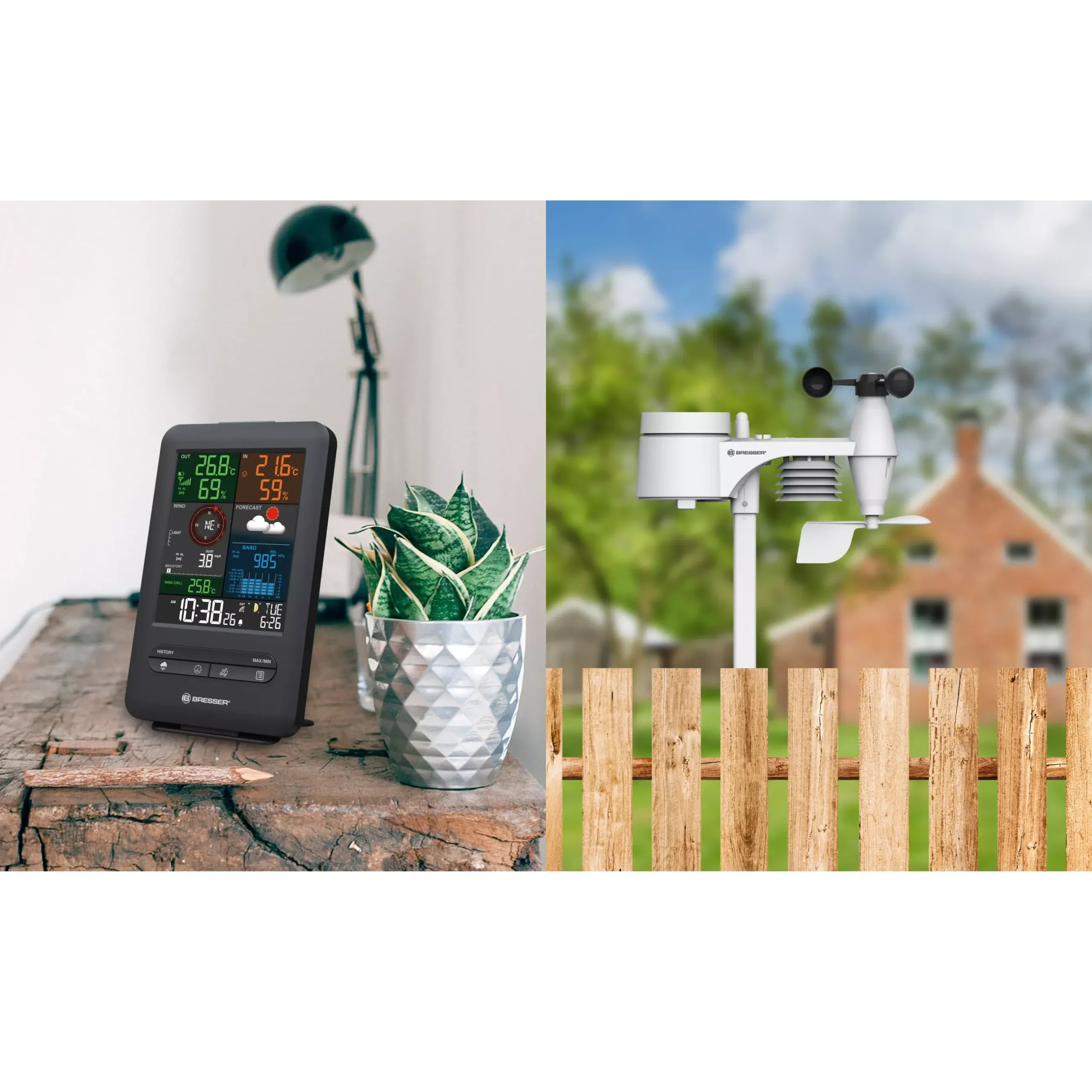 Bresser Wetterstationen Mit 5-In-1-Außensensor>Wetterstation 5-in-1 Beaufort mit Farbdisplay
