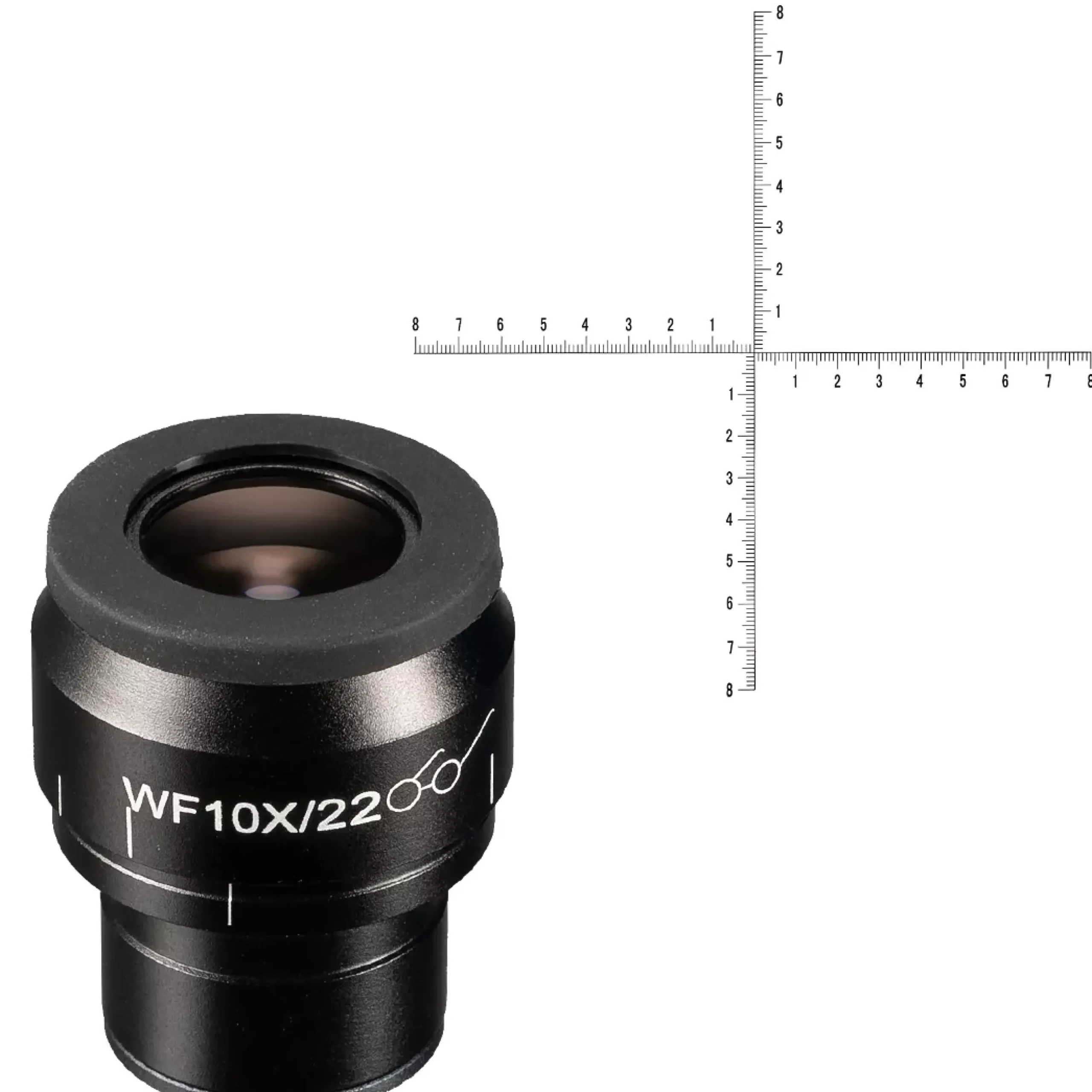 Bresser Messen & Kalibrieren|Okulare>WF 10x/22 Fadenkreuz-Mikrometer-Okular für diverse Science Mikroskope (30)