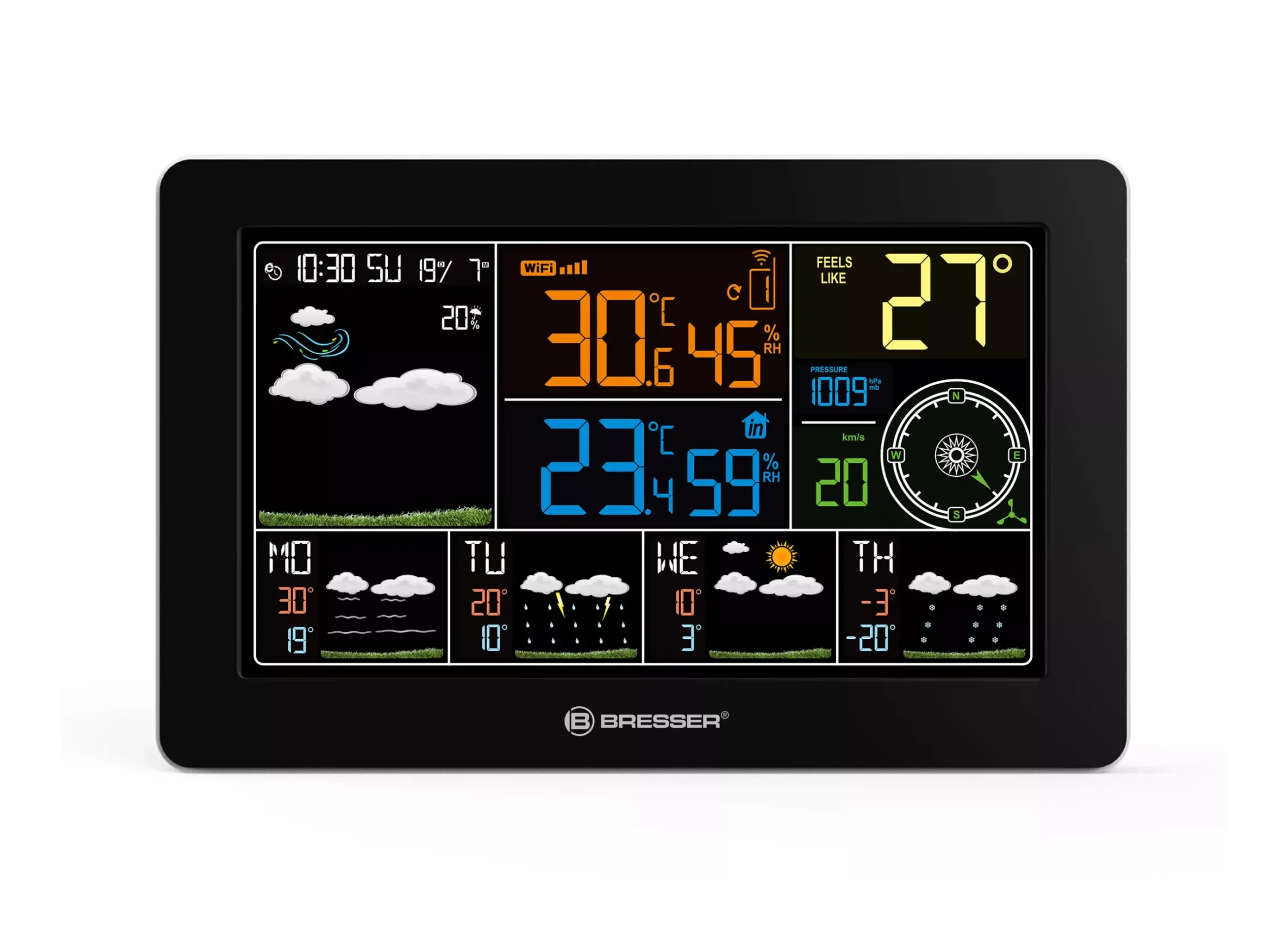 Bresser Wetterstationen Mit Thermo-/Hygro-Außensensor>WLAN 4CAST Vorhersage Funkwetterstation