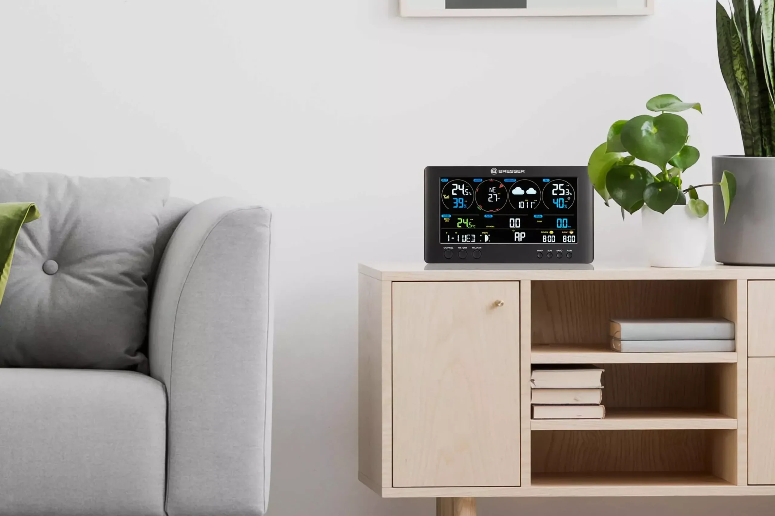 Bresser Wetterstationen Mit 7-In-1-Außensensor>WLAN ClearView Wetterstation mit 7-in-1-Profi-Sensor