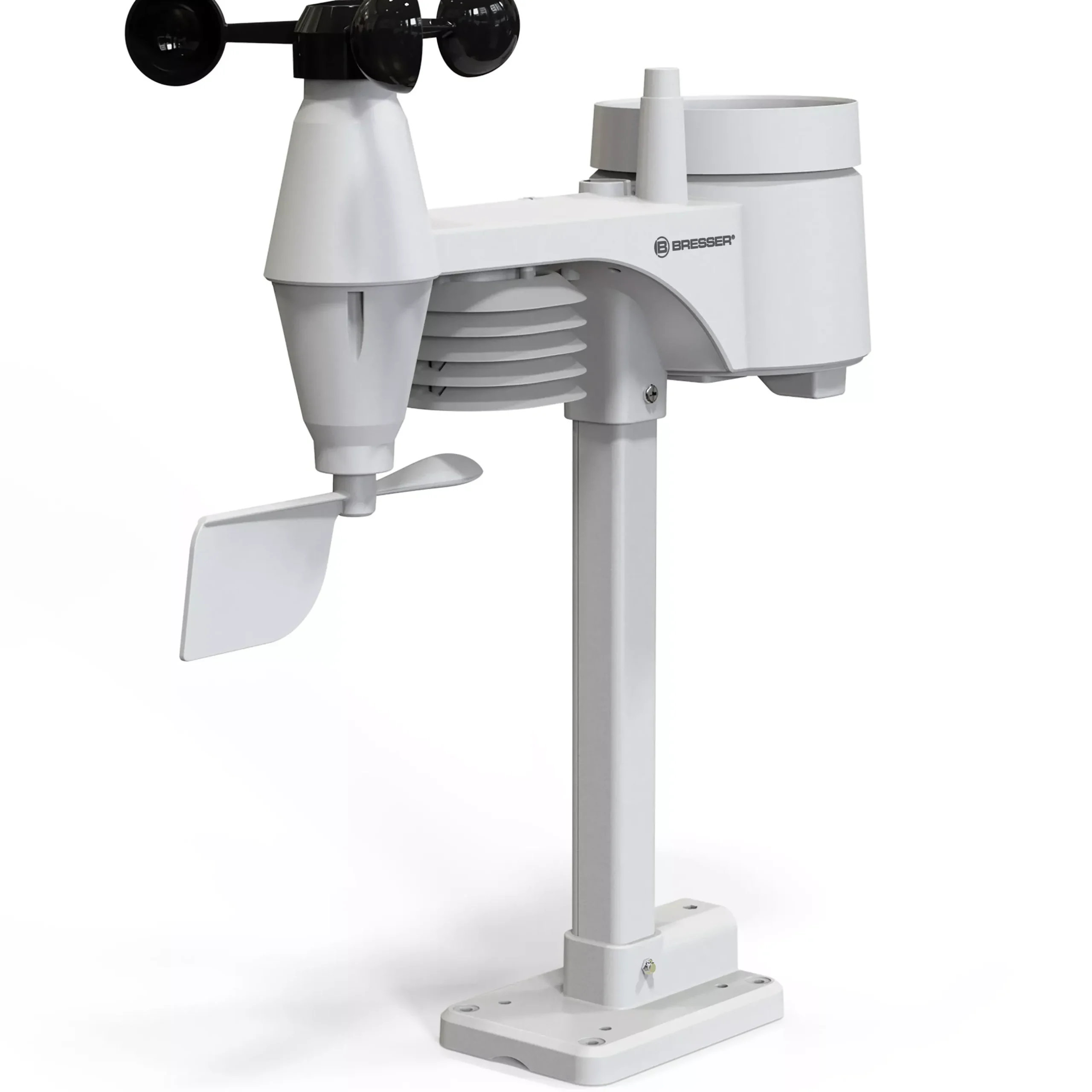 Bresser Wetterstationen Mit 5-In-1-Außensensor>WLAN-Farbwetterstation mit 5-in-1-Profi-Sensor weiß