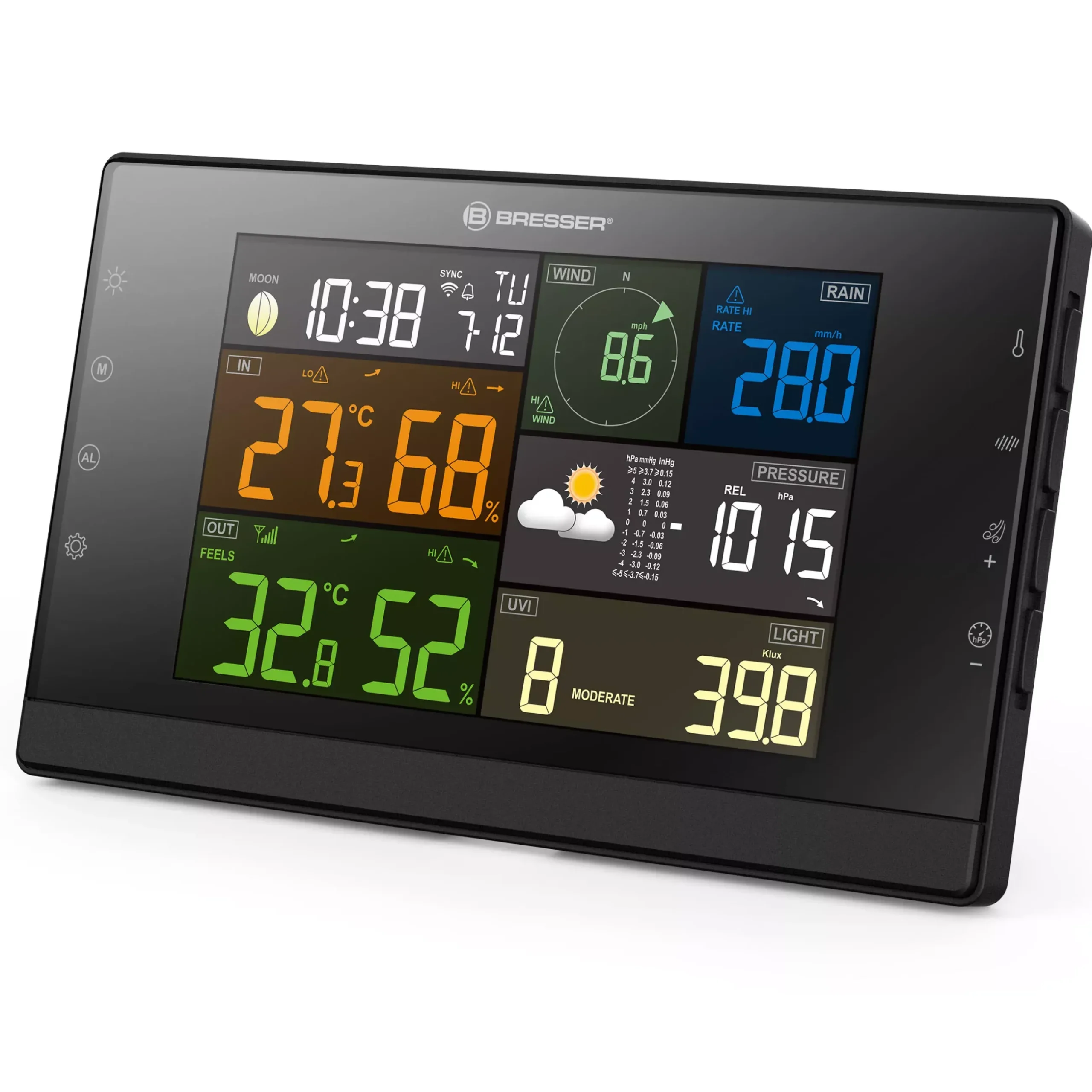Bresser Wetterstationen Mit 7-In-1-Außensensor>WLAN-Wetterstation Profi-WSC mit 7-in-1-Sensor