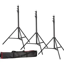 Bresser Lampenstative>3x BR-TP280 PRO-1 Stativ (280 cm) + Tasche