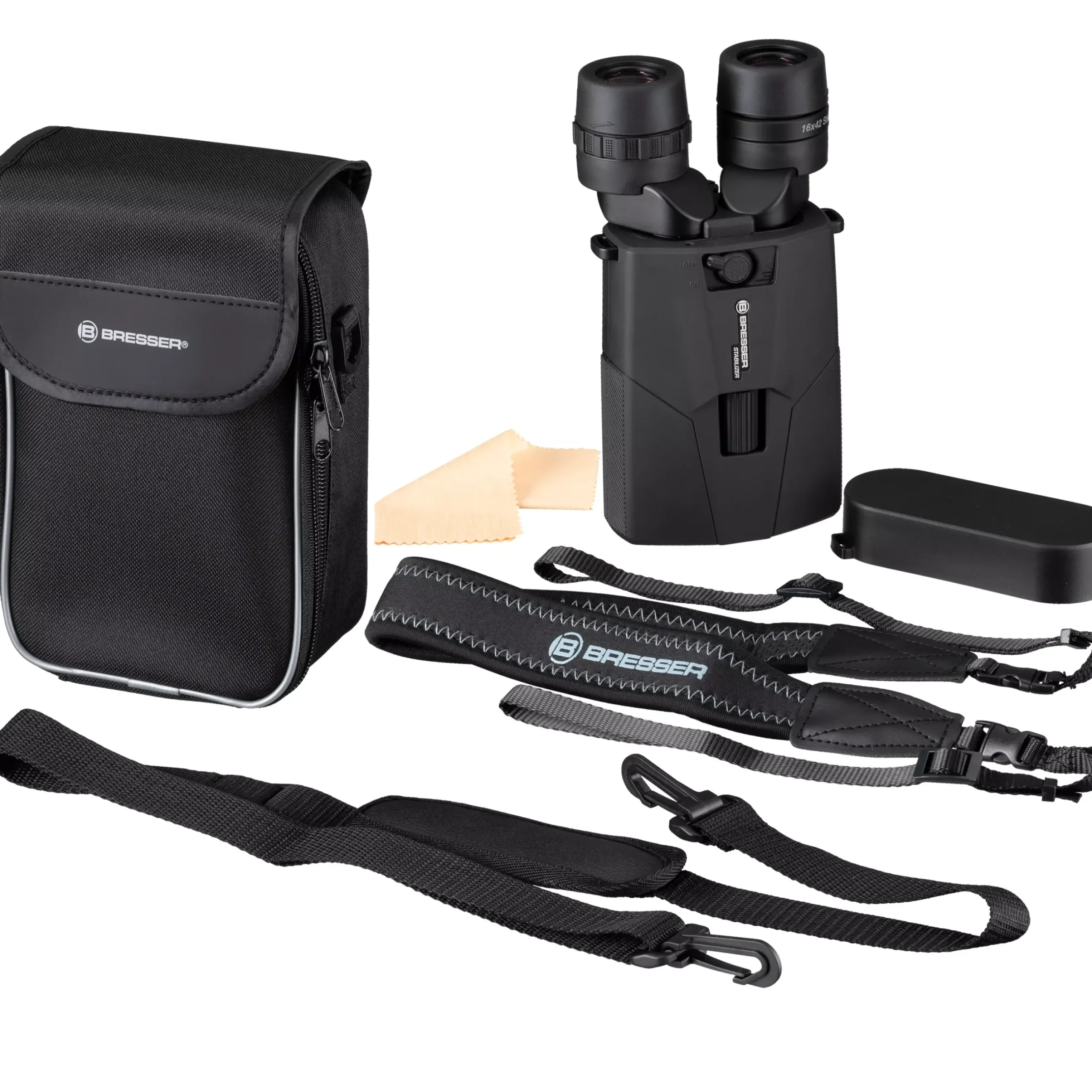 Bresser Astronomie-Fernglas|Fernglas Zur Vogelbeobachtung>16x42 STABILIZER OIS Fernglas mit Bildstabilisator