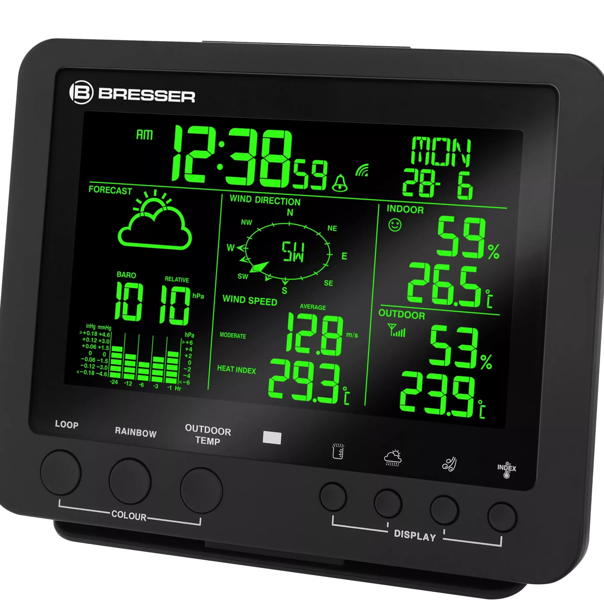 Bresser Zusätzliche Basisstationen>zusätzliche / Ersatz-Basisstation für 7002520 Farb-Wetterstation
