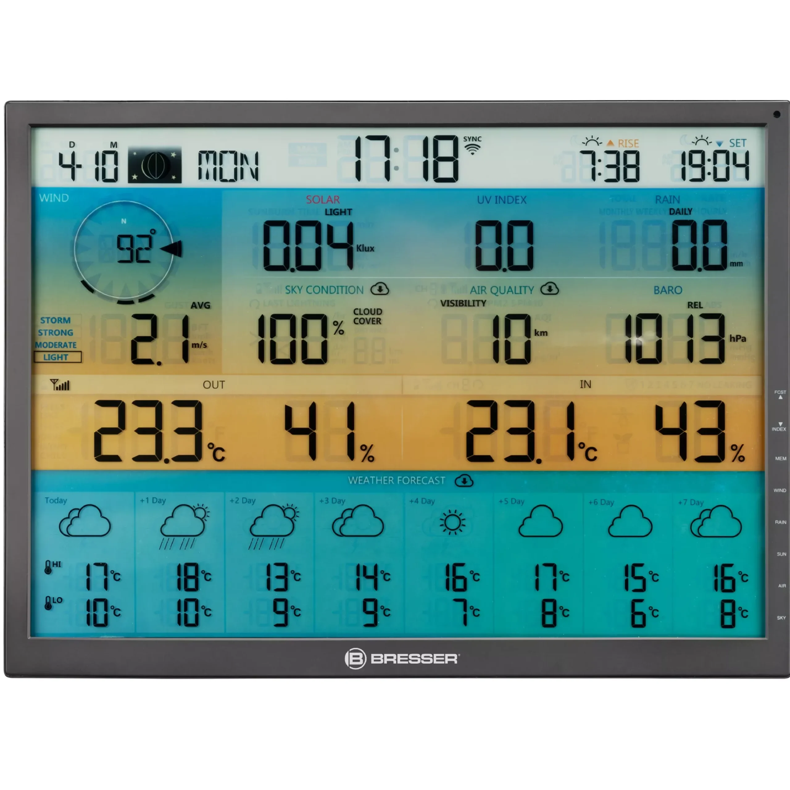 Bresser Zusätzliche Basisstationen>zusätzliche / Ersatz-Basisstation für 7003230 8-Tage 4CAST XL WLAN-Wetterstation
