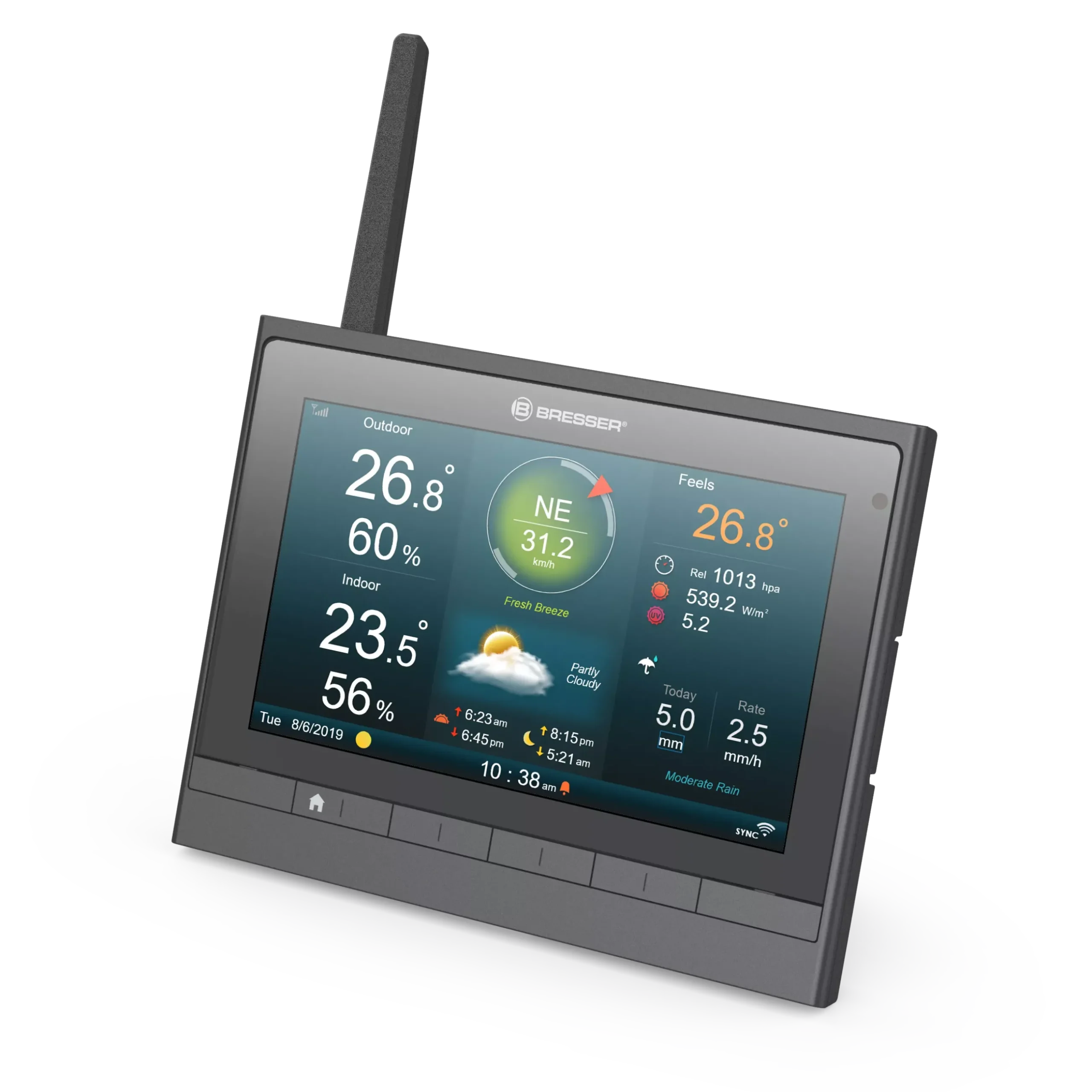 Bresser Zusätzliche Basisstationen>zusätzliche / Ersatz-Basisstation für 7003510 MeteoChamp Wetterstation