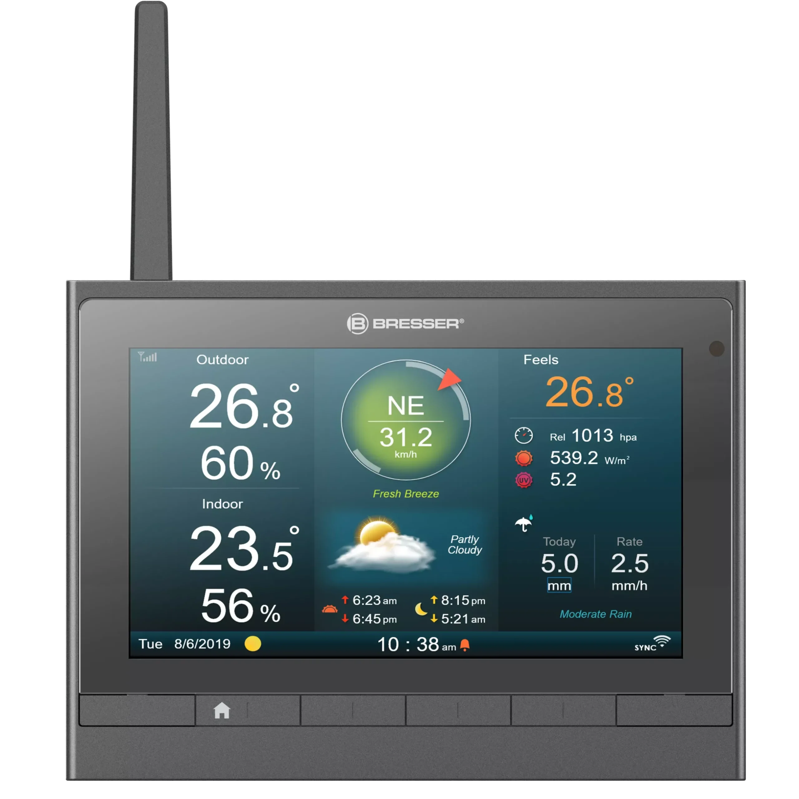 Bresser Zusätzliche Basisstationen>zusätzliche / Ersatz-Basisstation für 7003510 MeteoChamp Wetterstation