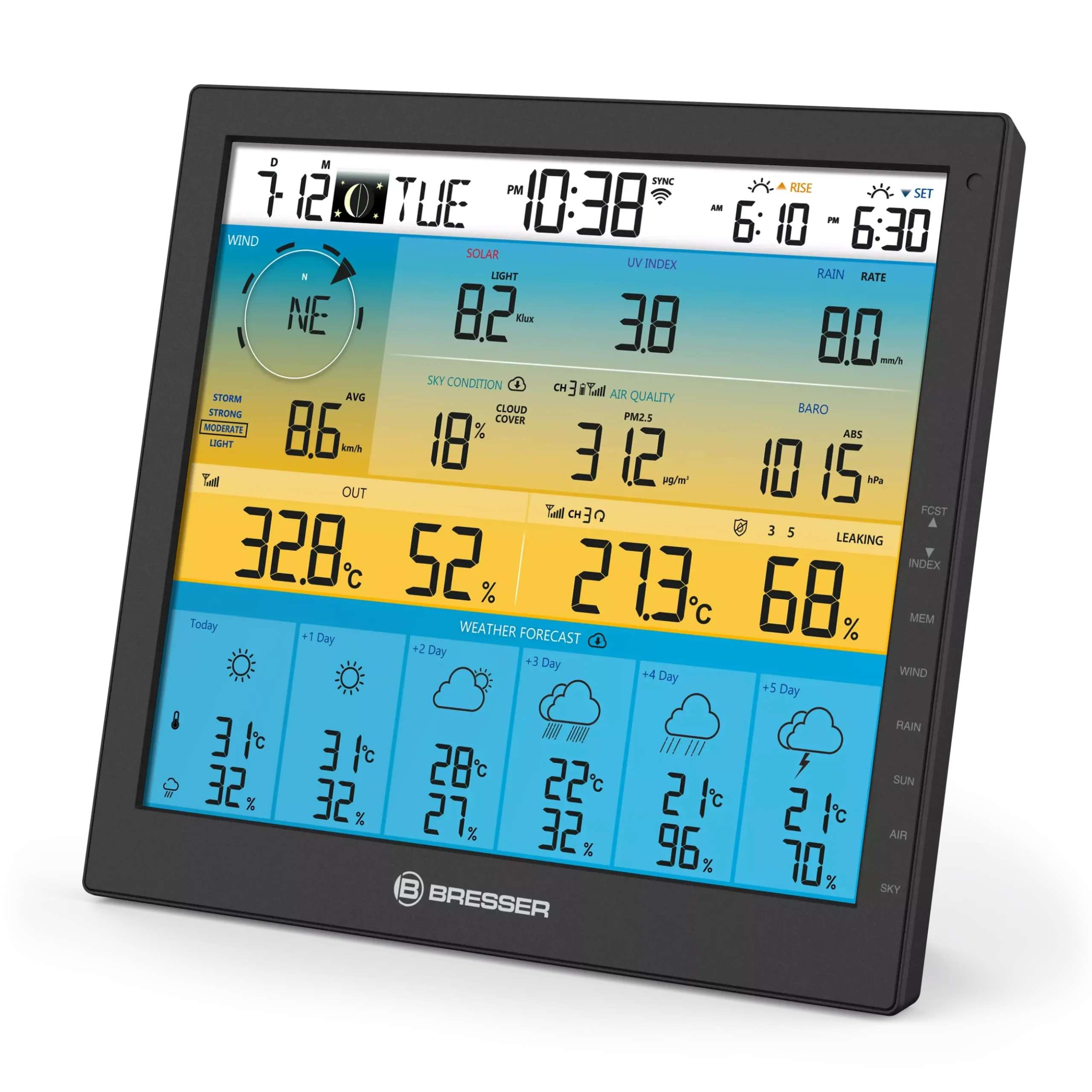 Bresser Zusätzliche Basisstationen>zusätzliche / Ersatz-Basisstation für 7003220 6-Tage 4CAST PRO SF WLAN-Wetterstation