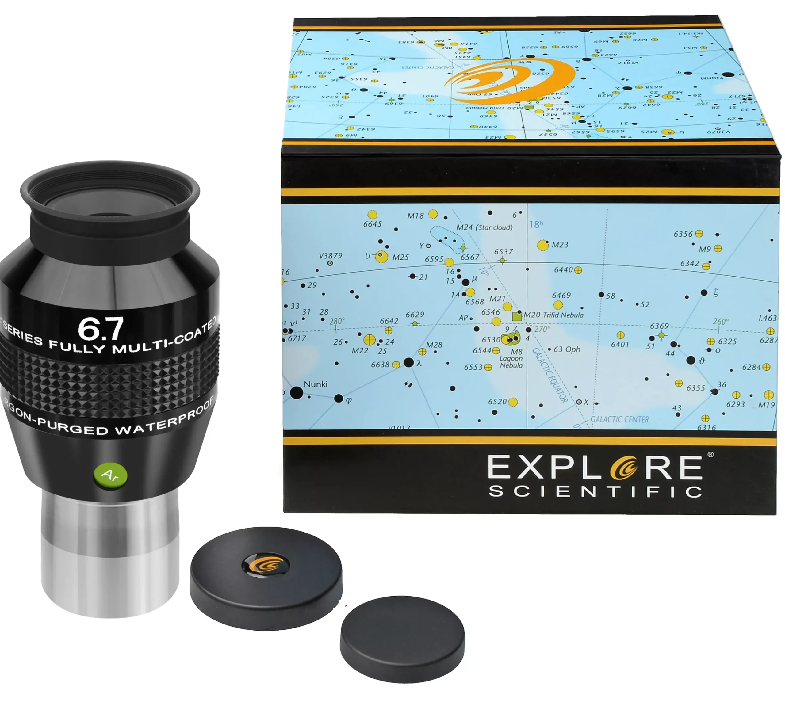 Bresser Brennweite|Gesichtsfeld>EXPLORE SCIENTIFIC 82° Ar Okular 6,7mm (1,25")